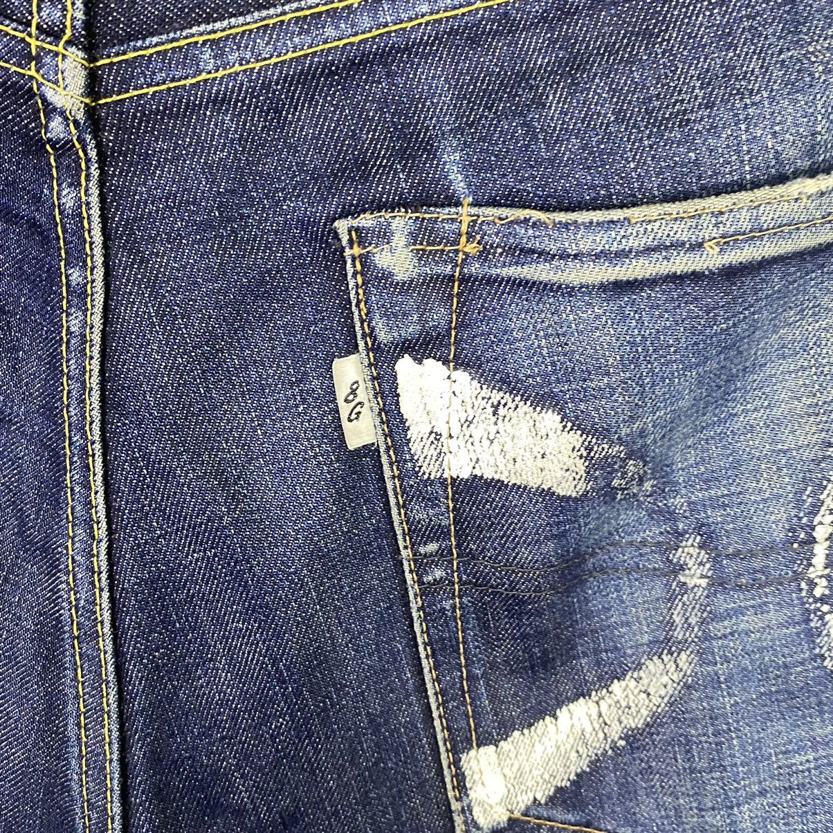 14th Addiction × Blue Blue Japan × Japanese Brand Redline🔥 Vintage Japanese 8G Selvedge Baggy Denim Jeans Size US 34 / EU 50 - 10 Thumbnail