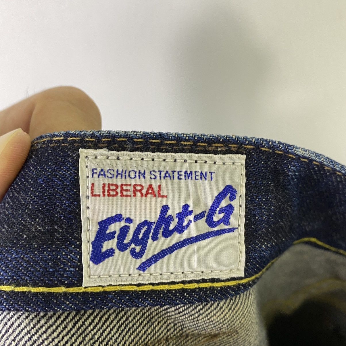 14th Addiction × Blue Blue Japan × Japanese Brand Redline🔥 Vintage Japanese 8G Selvedge Baggy Denim Jeans Size US 34 / EU 50 - 11 Thumbnail