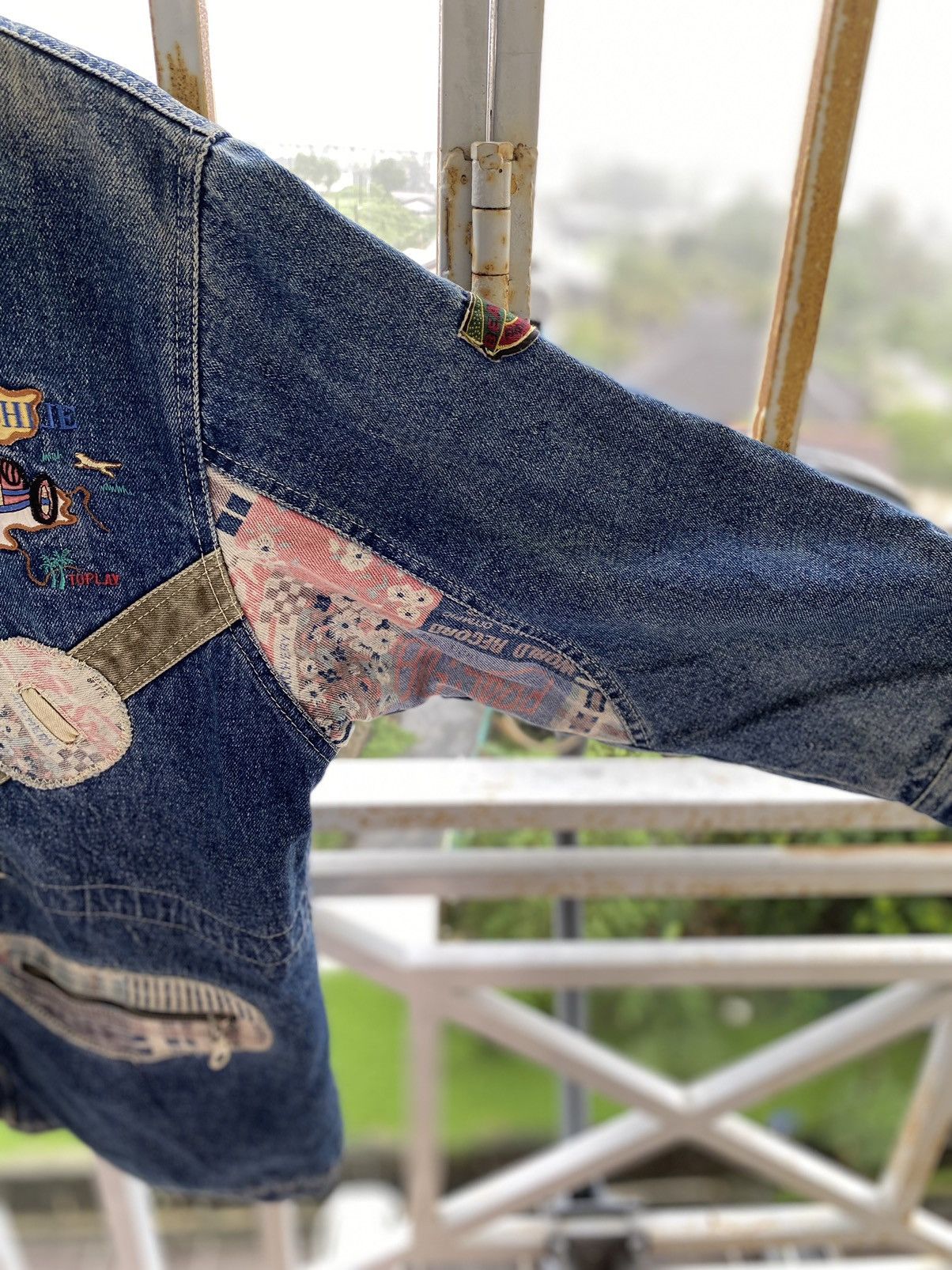 Japanese Brand Vintage Boshije Youth Patch Work Denim Jacket Size US M / EU 48-50 / 2 - 4 Thumbnail