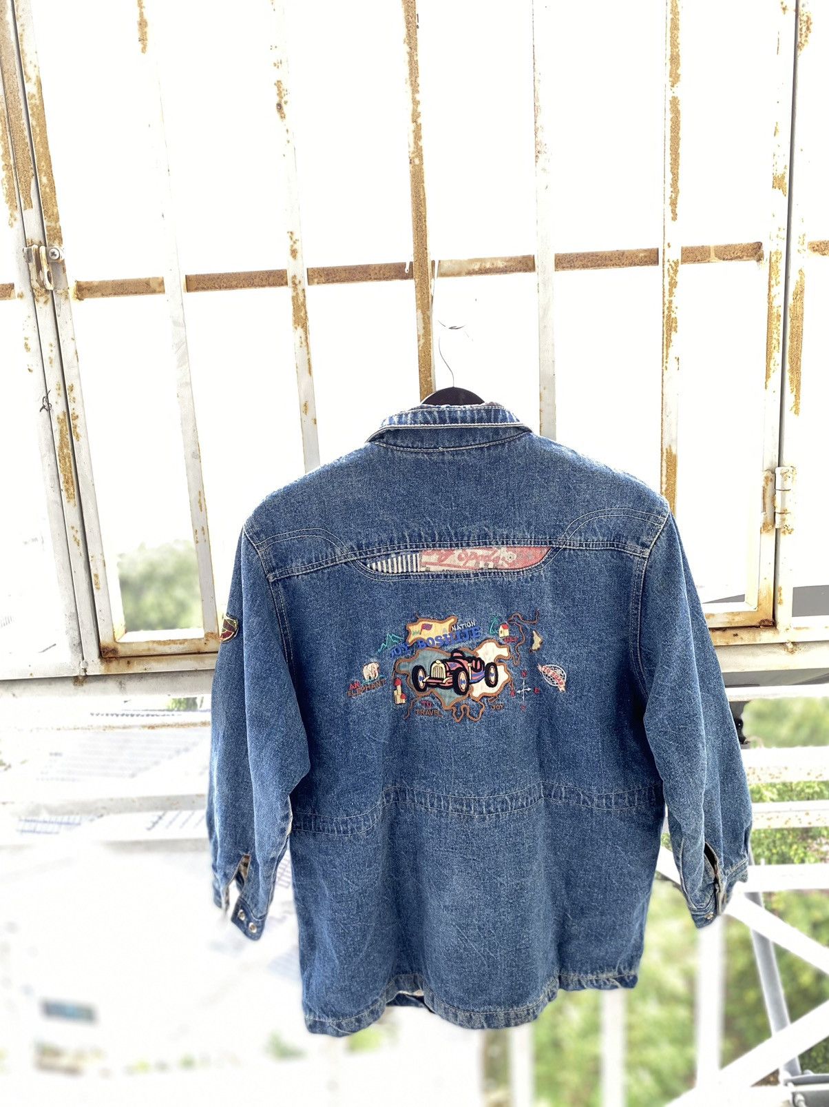 Japanese Brand Vintage Boshije Youth Patch Work Denim Jacket Size US M / EU 48-50 / 2 - 5 Thumbnail