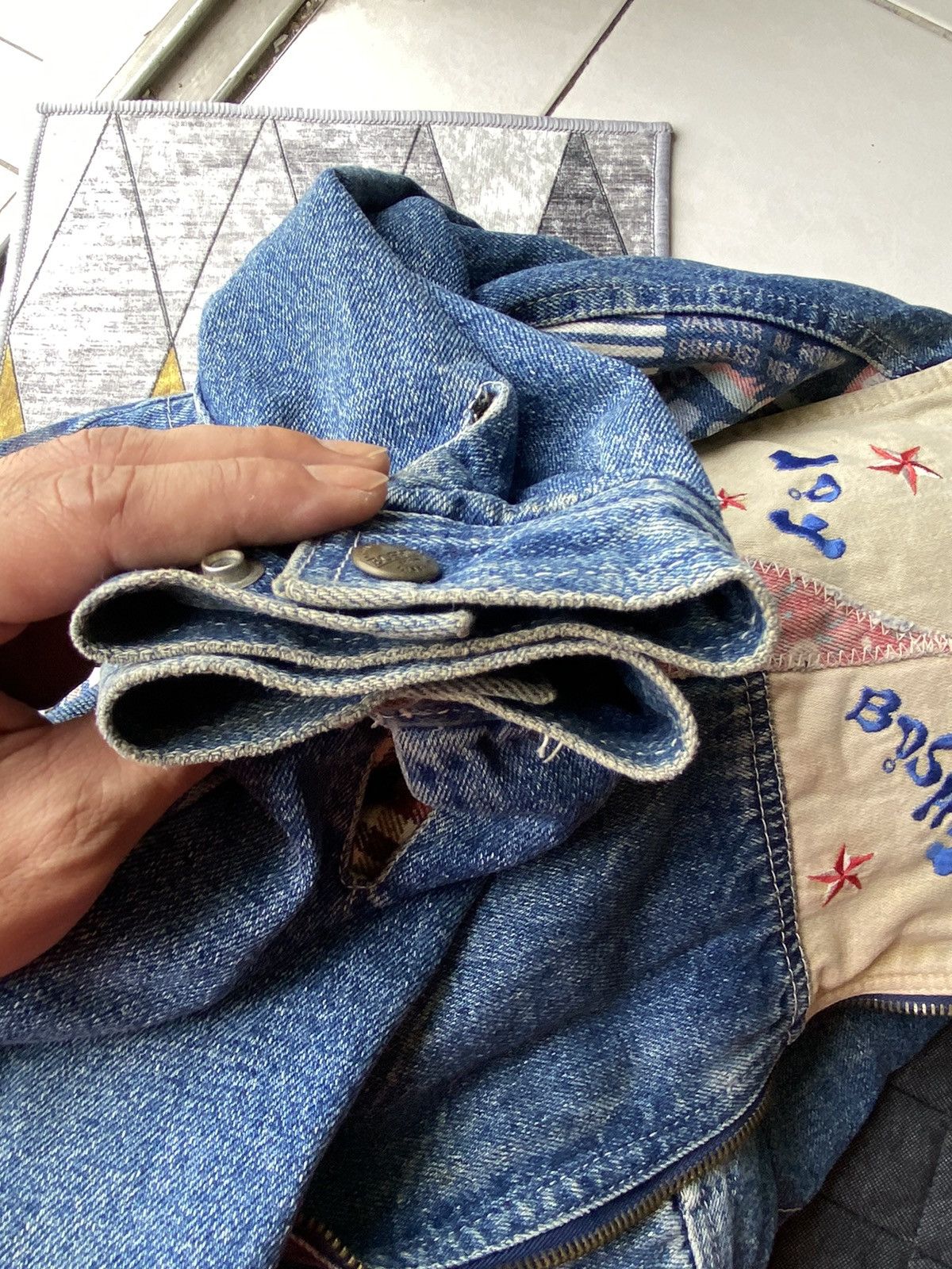 Japanese Brand Vintage Boshije Youth Patch Work Denim Jacket Size US M / EU 48-50 / 2 - 8 Thumbnail