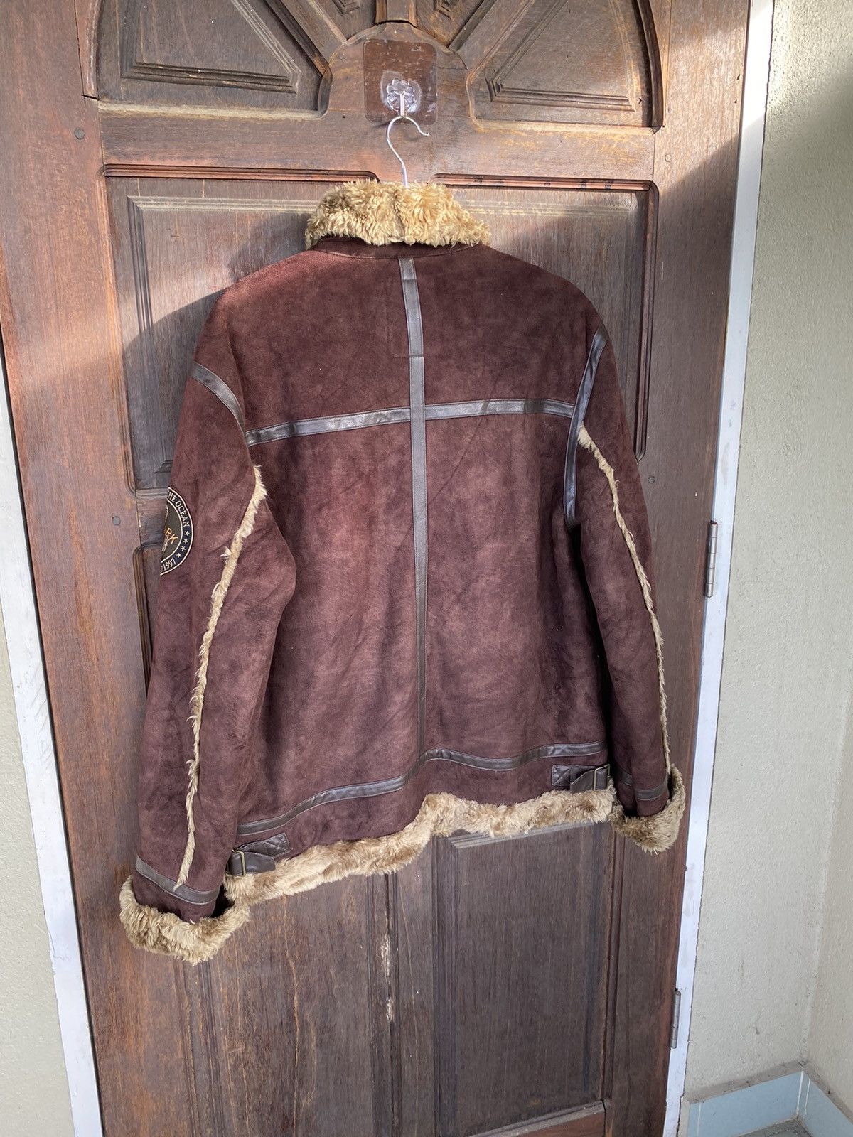 Japanese Brand OFFER🔥Vintage Sherpa Lining Patch Work Military Jacket Size US M / EU 48-50 / 2 - 6 Thumbnail