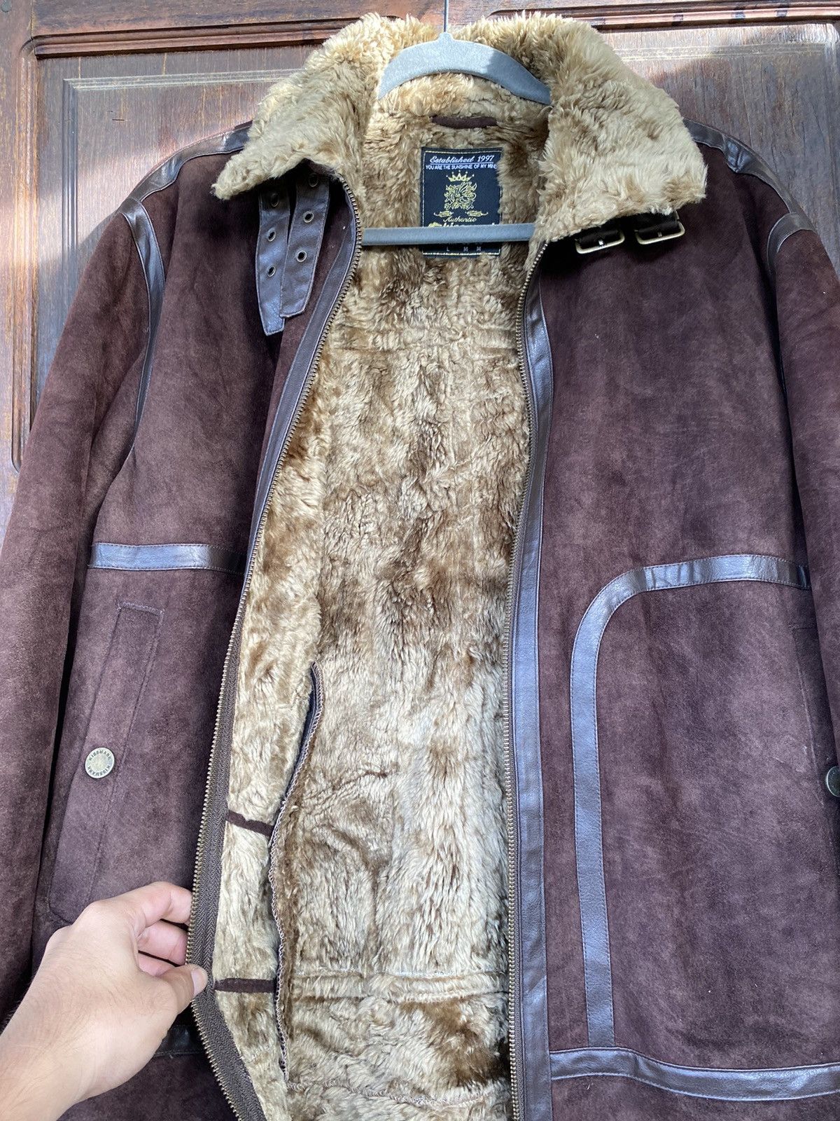 Japanese Brand OFFER🔥Vintage Sherpa Lining Patch Work Military Jacket Size US M / EU 48-50 / 2 - 8 Thumbnail