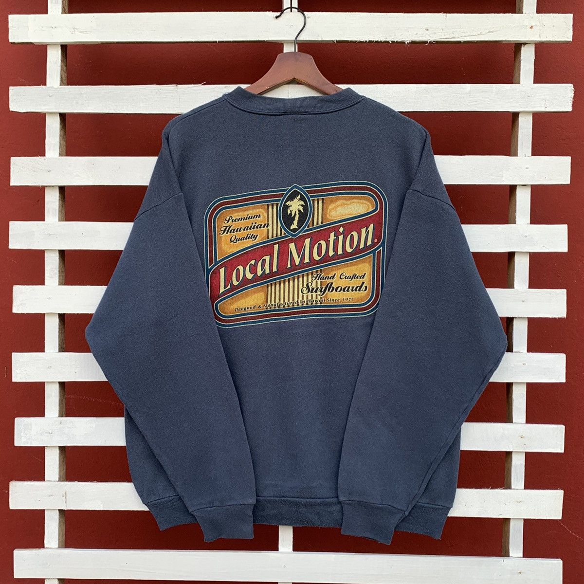 Sun Surf Vintage 90s Local Motion Hawaiian Surfboards Sweatshirt Size US L / EU 52-54 / 3 - 1 Thumbnail