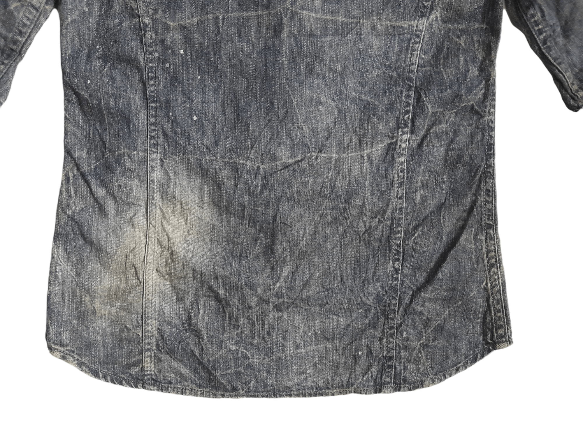 CIVARIZE Civarize Distressed Denim Shirt (E82) Size US S / EU 44-46 / 1 - 8 Thumbnail