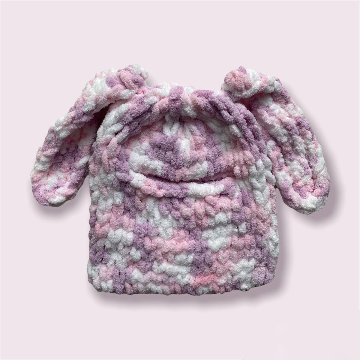 Other Handmade Knitted Balaclava Ski Mask Bunny Rabbit Style Size ONE SIZE - 3 Thumbnail