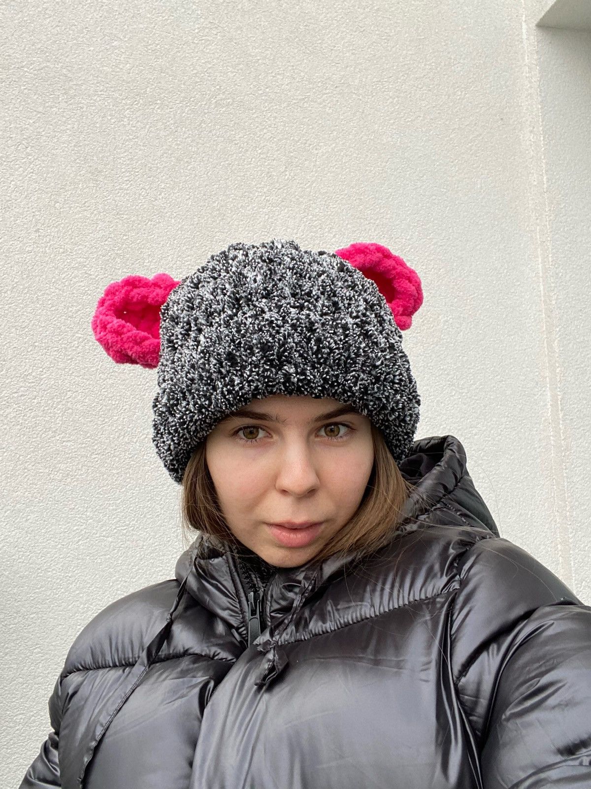 Handmade × Japanese Brand Handmade Knitted Hat Teddy Bear Bunny Style Tiktok Size ONE SIZE - 1 Thumbnail