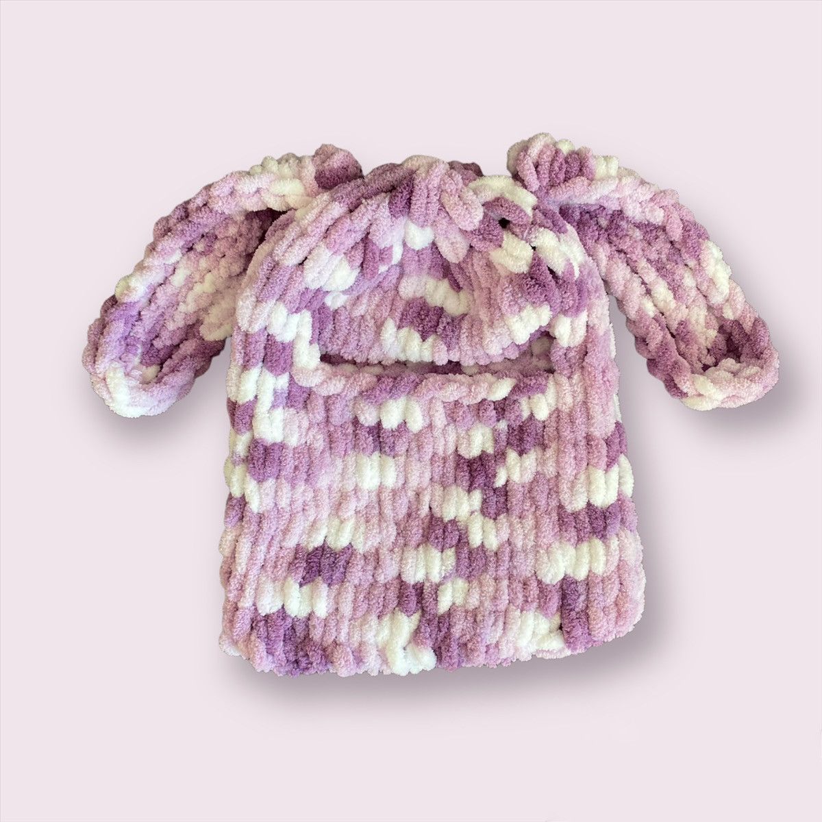 Handmade Handmade Knitted Balaclava Ski Mask Bunny Rabbit Style Size ONE SIZE - 2 Thumbnail
