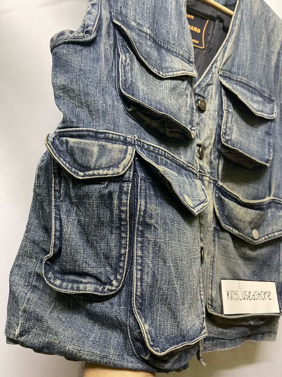 Vintage VINTAGE G.GAGLIANO MONTE CARLO DENIM VEST Size US M / EU 48-50 / 2 - 7 Thumbnail
