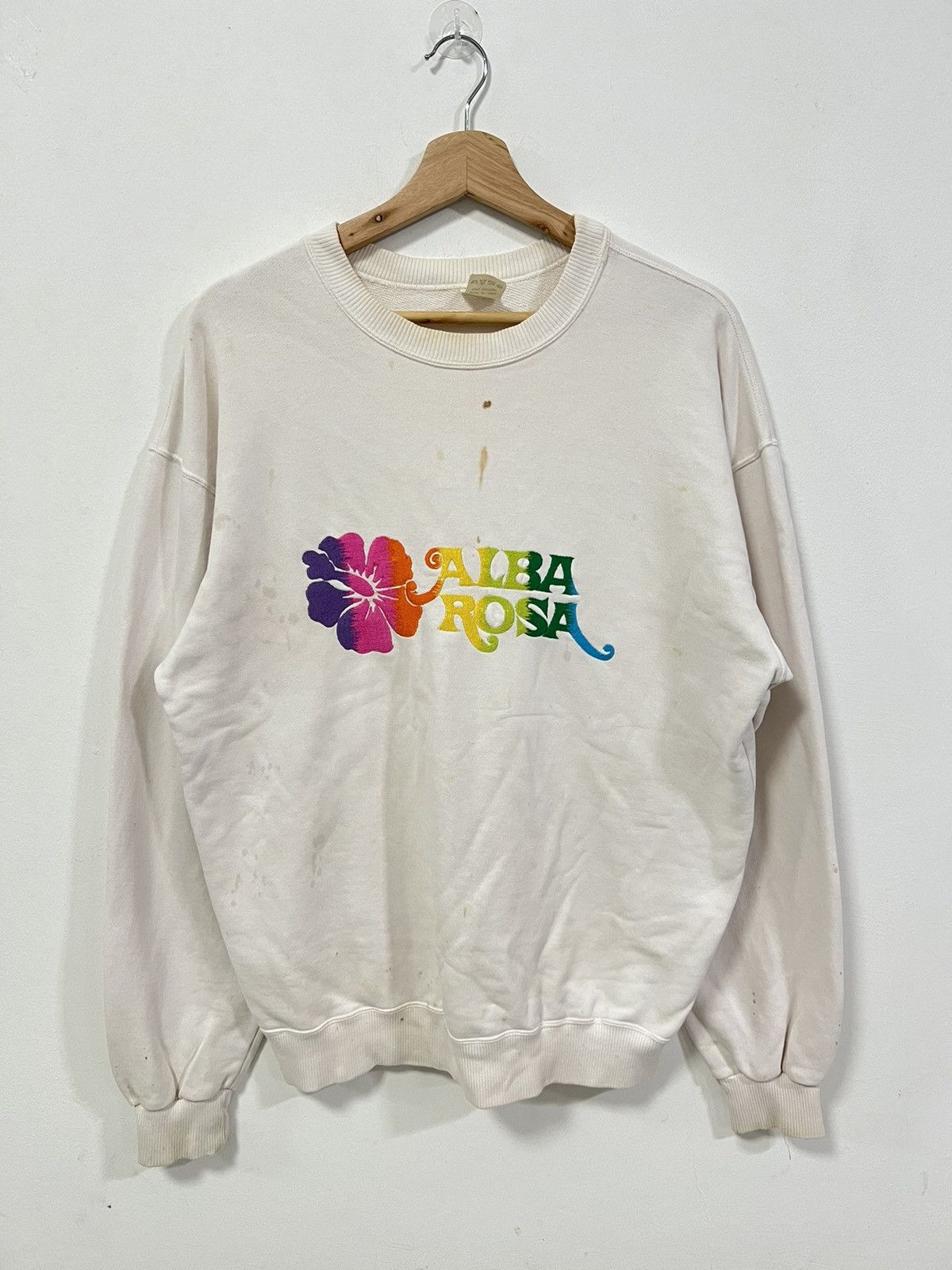 Japanese Brand × Vintage Vintage Alba Rosa Embroidered Rainbow Design Distressed Size US M / EU 48-50 / 2 - 1 Thumbnail