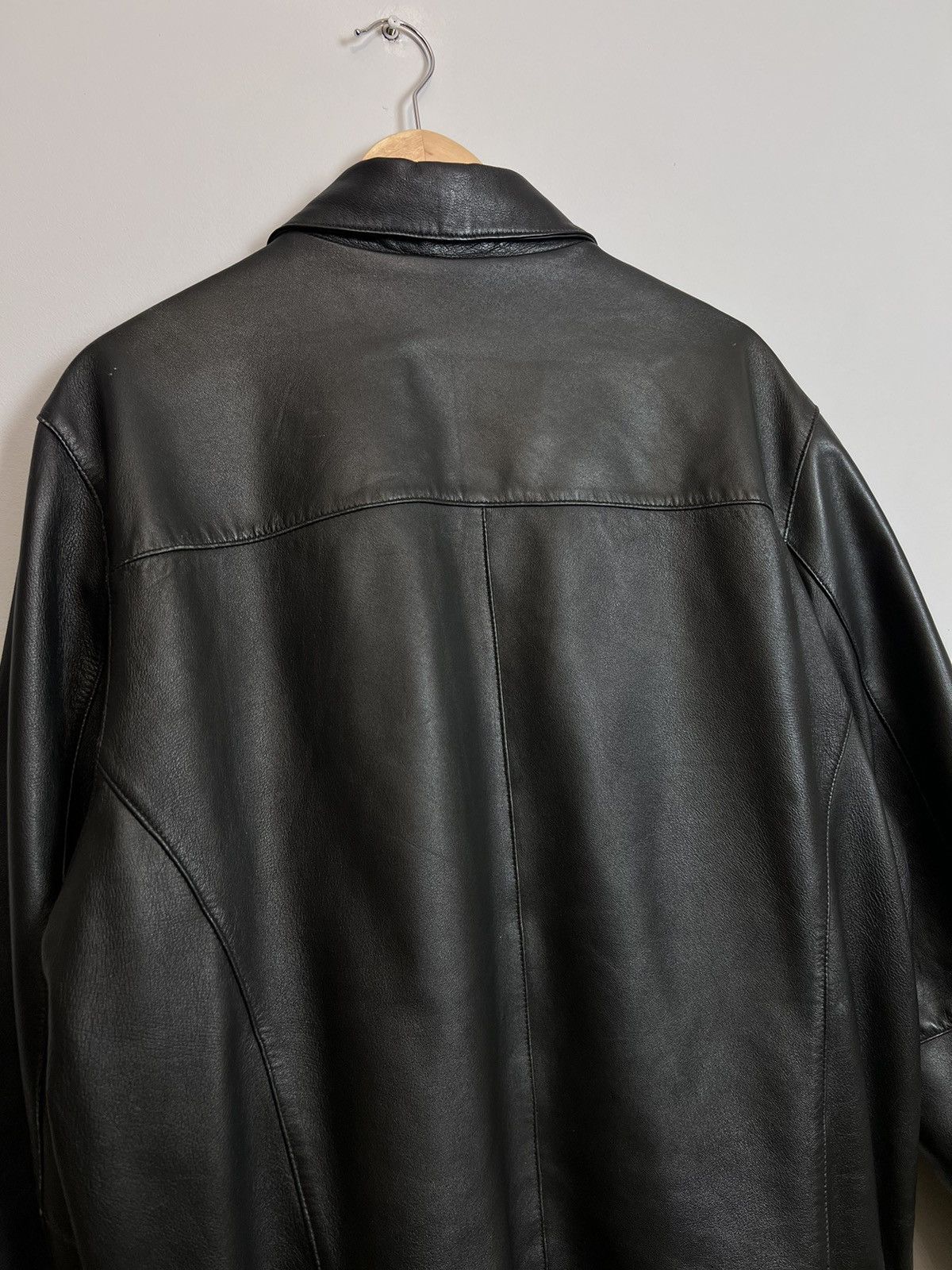Leather Vintage Genuine Real Leather Jacket High Quality Rock Punk Size US M / EU 48-50 / 2 - 4 Thumbnail