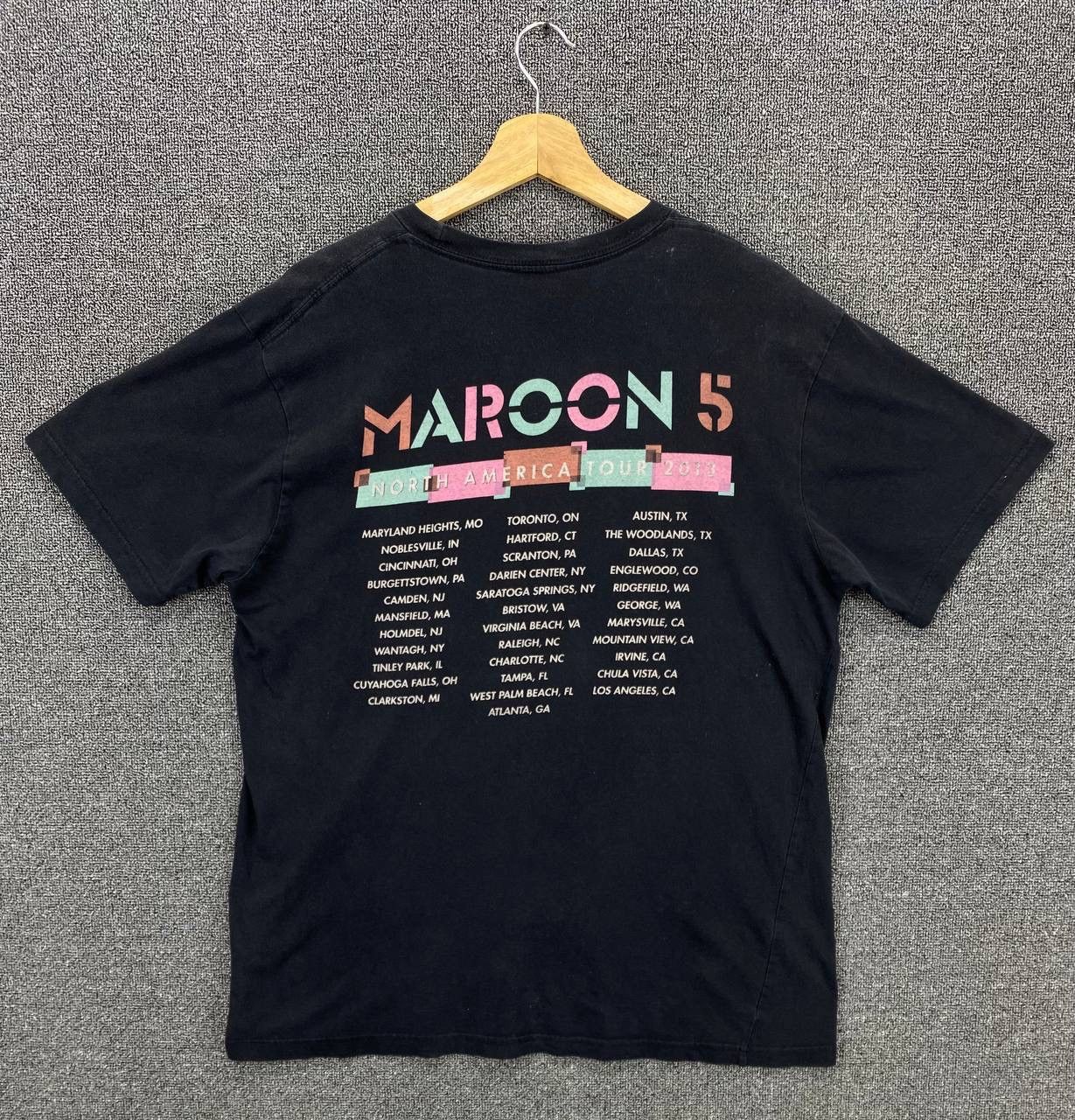Band Tees Maroon 5 North American Tour Rock Band Tees T Shirts Size US L / EU 52-54 / 3 - 8 Thumbnail