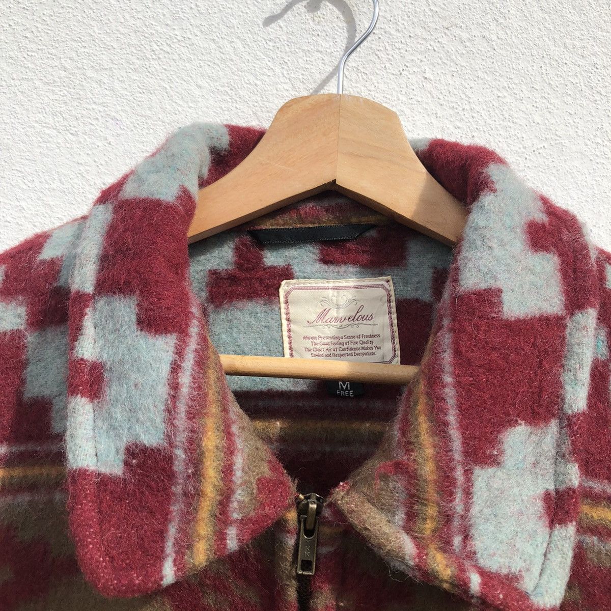 Japanese Brand VINTAGE AZTEC NAVAJO DESIGN JACKET MARVELOUS PRINTED FLEECE Size US M / EU 48-50 / 2 - 7 Thumbnail