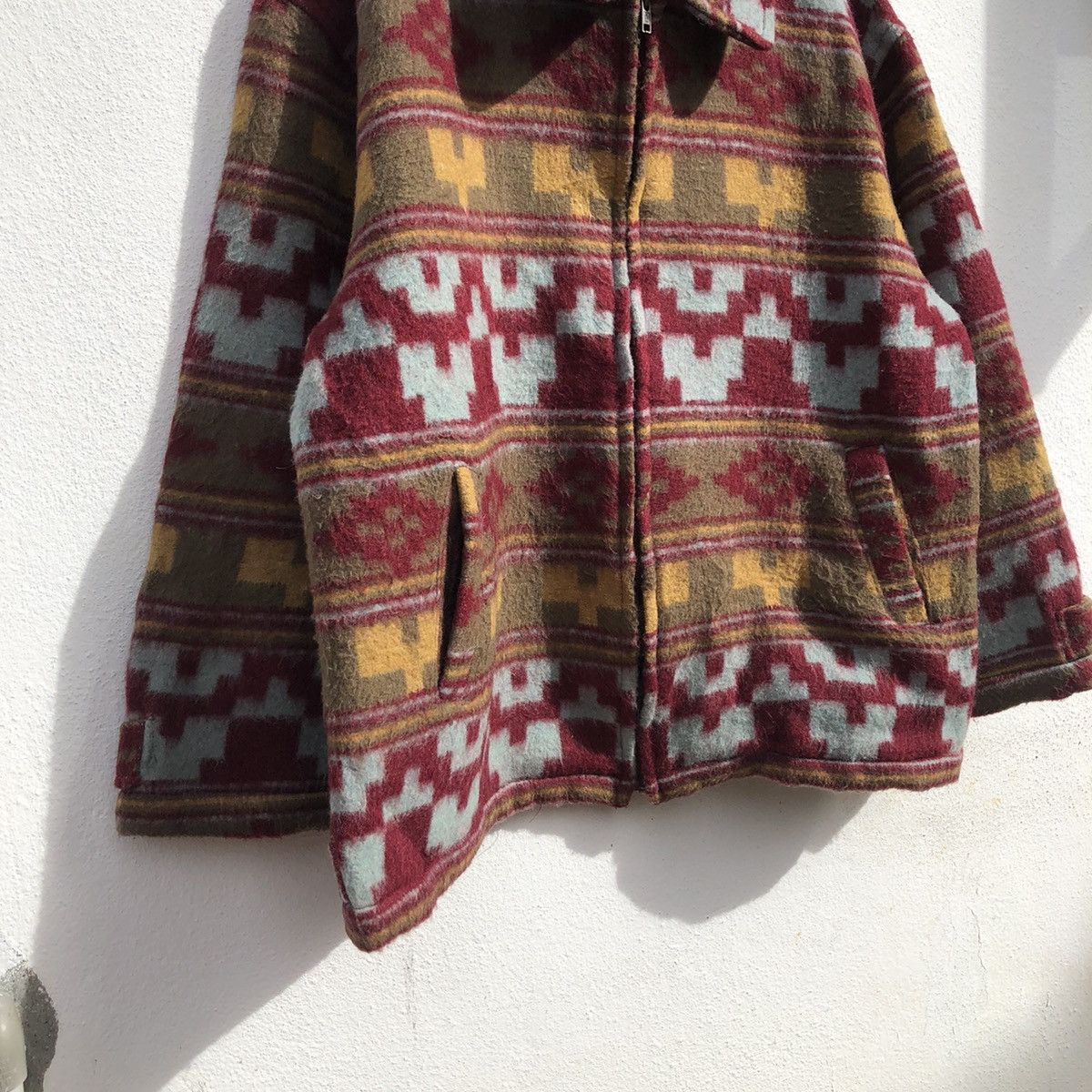 Japanese Brand VINTAGE AZTEC NAVAJO DESIGN JACKET MARVELOUS PRINTED FLEECE Size US M / EU 48-50 / 2 - 4 Thumbnail