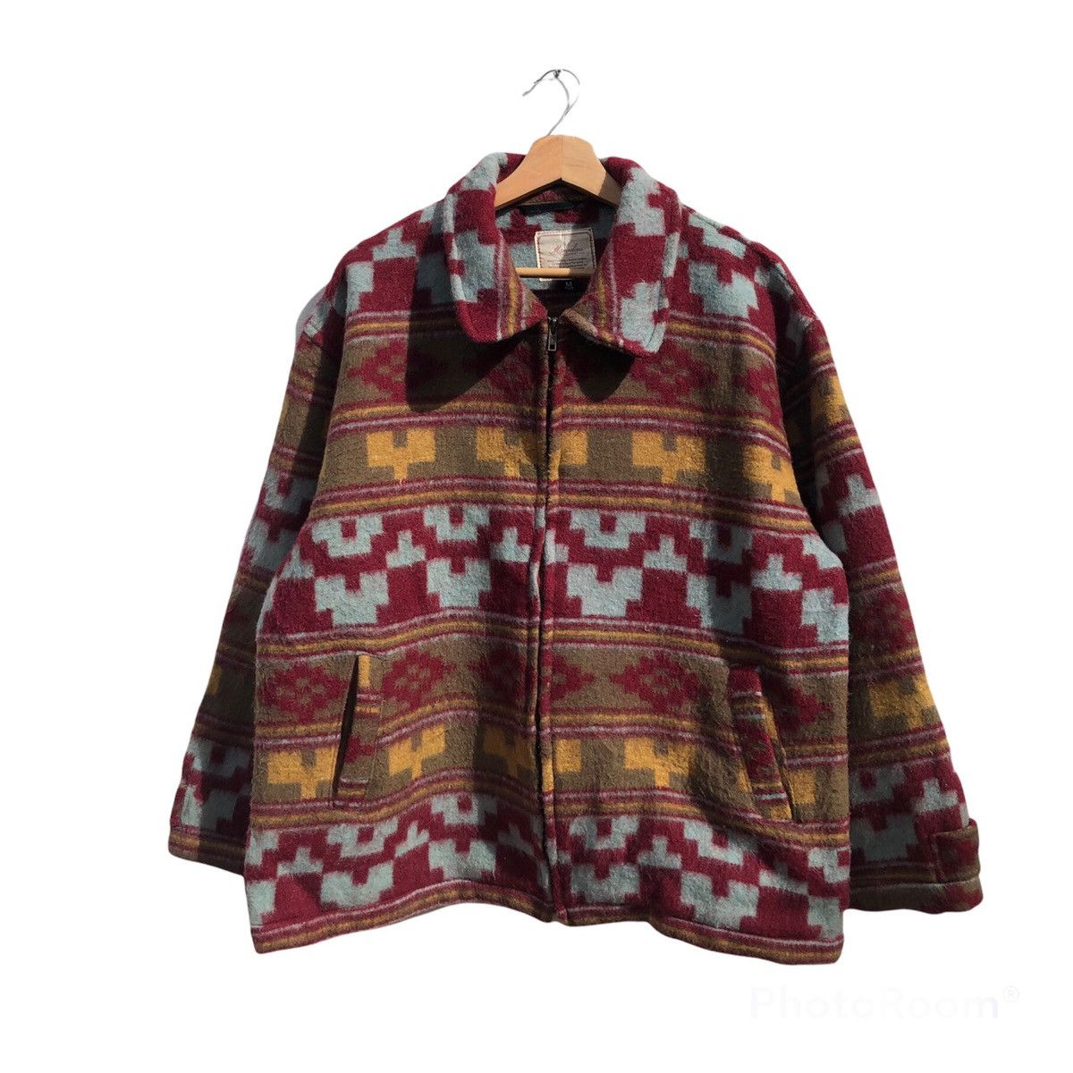 Japanese Brand VINTAGE AZTEC NAVAJO DESIGN JACKET MARVELOUS PRINTED FLEECE Size US M / EU 48-50 / 2 - 1 Thumbnail
