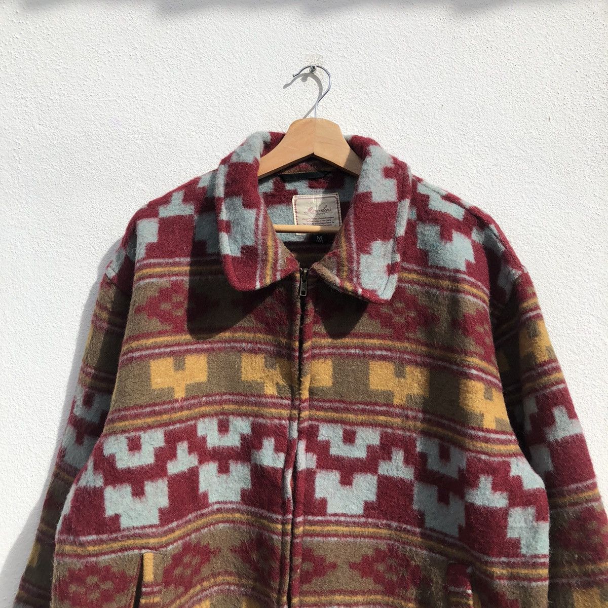 Japanese Brand VINTAGE AZTEC NAVAJO DESIGN JACKET MARVELOUS PRINTED FLEECE Size US M / EU 48-50 / 2 - 3 Thumbnail