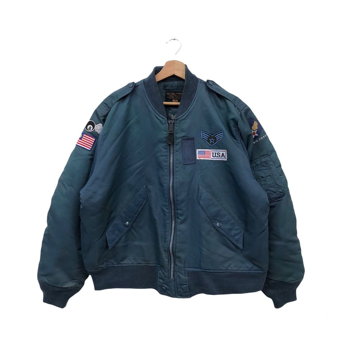 Japanese Brand BOMBER JACKET MILITARY COLLECTIONS U.N AIR FORCE Size US M / EU 48-50 / 2 - 1 Thumbnail