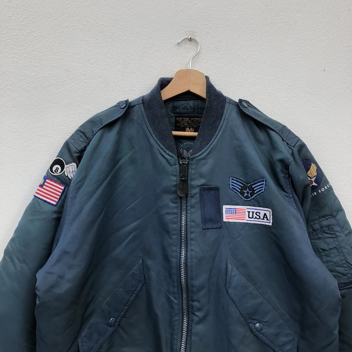 Japanese Brand BOMBER JACKET MILITARY COLLECTIONS U.N AIR FORCE Size US M / EU 48-50 / 2 - 3 Thumbnail