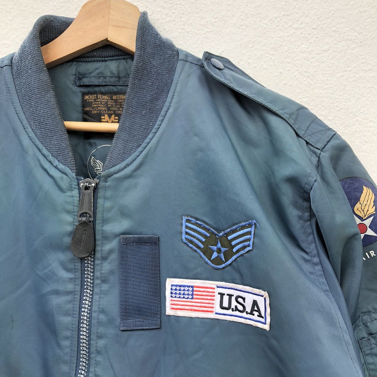Japanese Brand BOMBER JACKET MILITARY COLLECTIONS U.N AIR FORCE Size US M / EU 48-50 / 2 - 5 Thumbnail