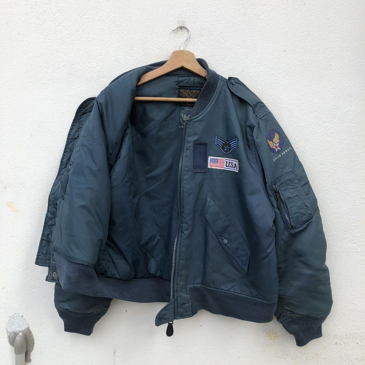 Japanese Brand BOMBER JACKET MILITARY COLLECTIONS U.N AIR FORCE Size US M / EU 48-50 / 2 - 11 Thumbnail