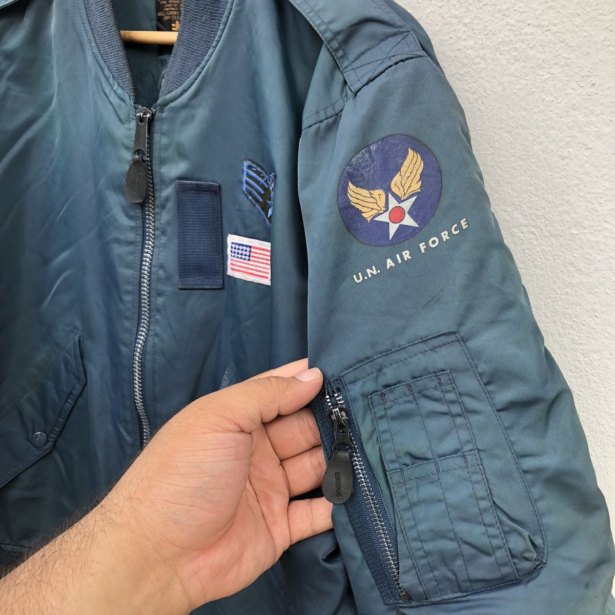 Japanese Brand BOMBER JACKET MILITARY COLLECTIONS U.N AIR FORCE Size US M / EU 48-50 / 2 - 7 Thumbnail