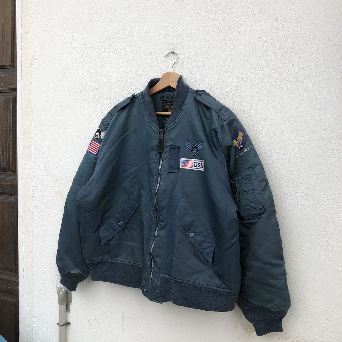 Japanese Brand BOMBER JACKET MILITARY COLLECTIONS U.N AIR FORCE Size US M / EU 48-50 / 2 - 2 Thumbnail