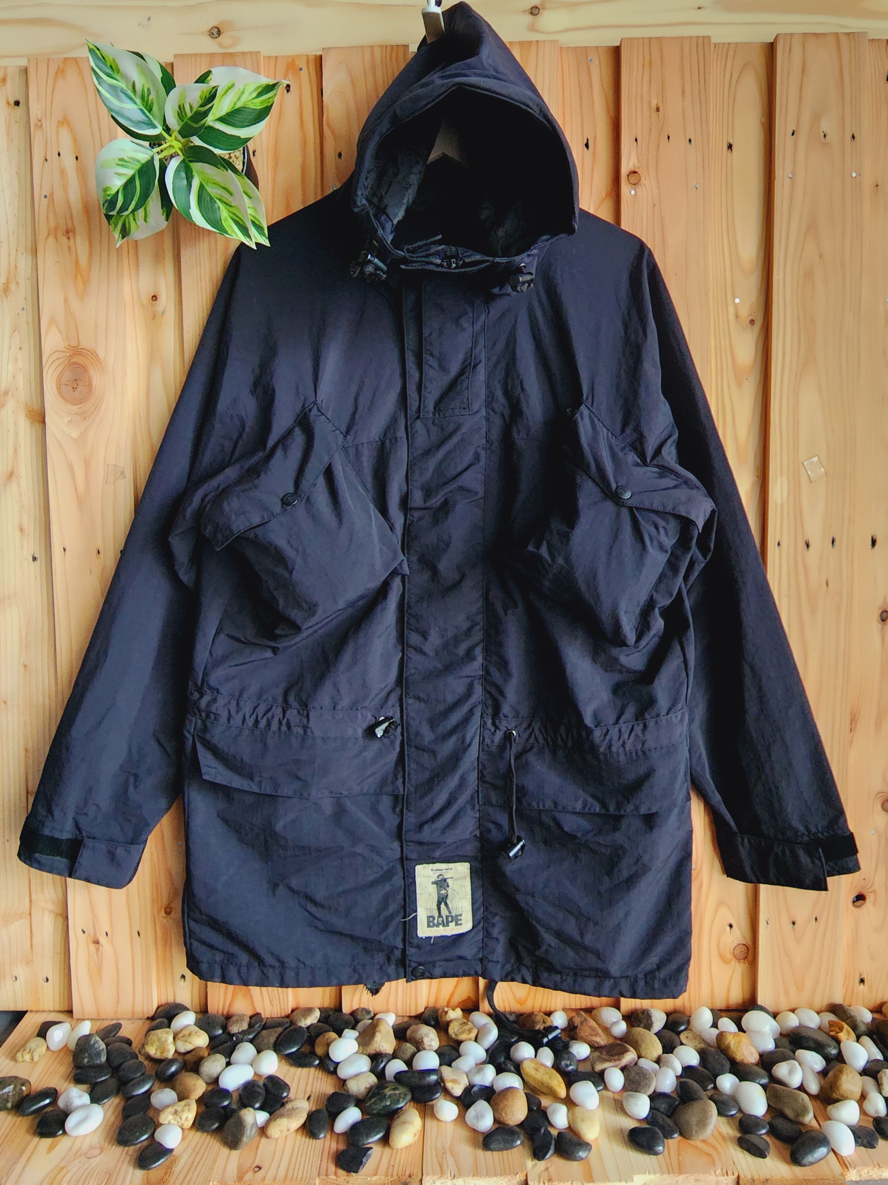 Survival A Bathing Ape General Black Parka