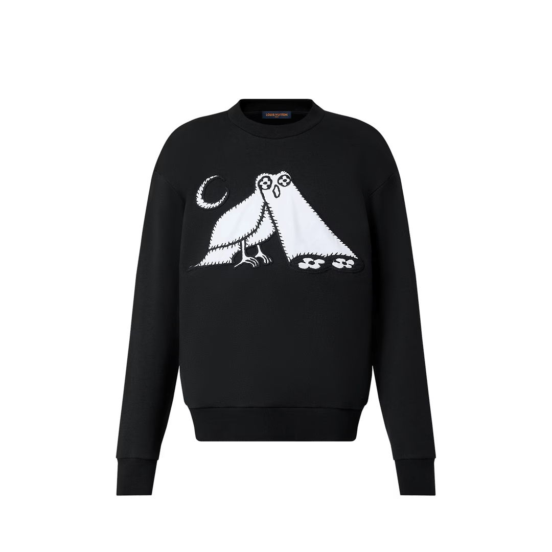 LV Comics Owl Patch Crewneck