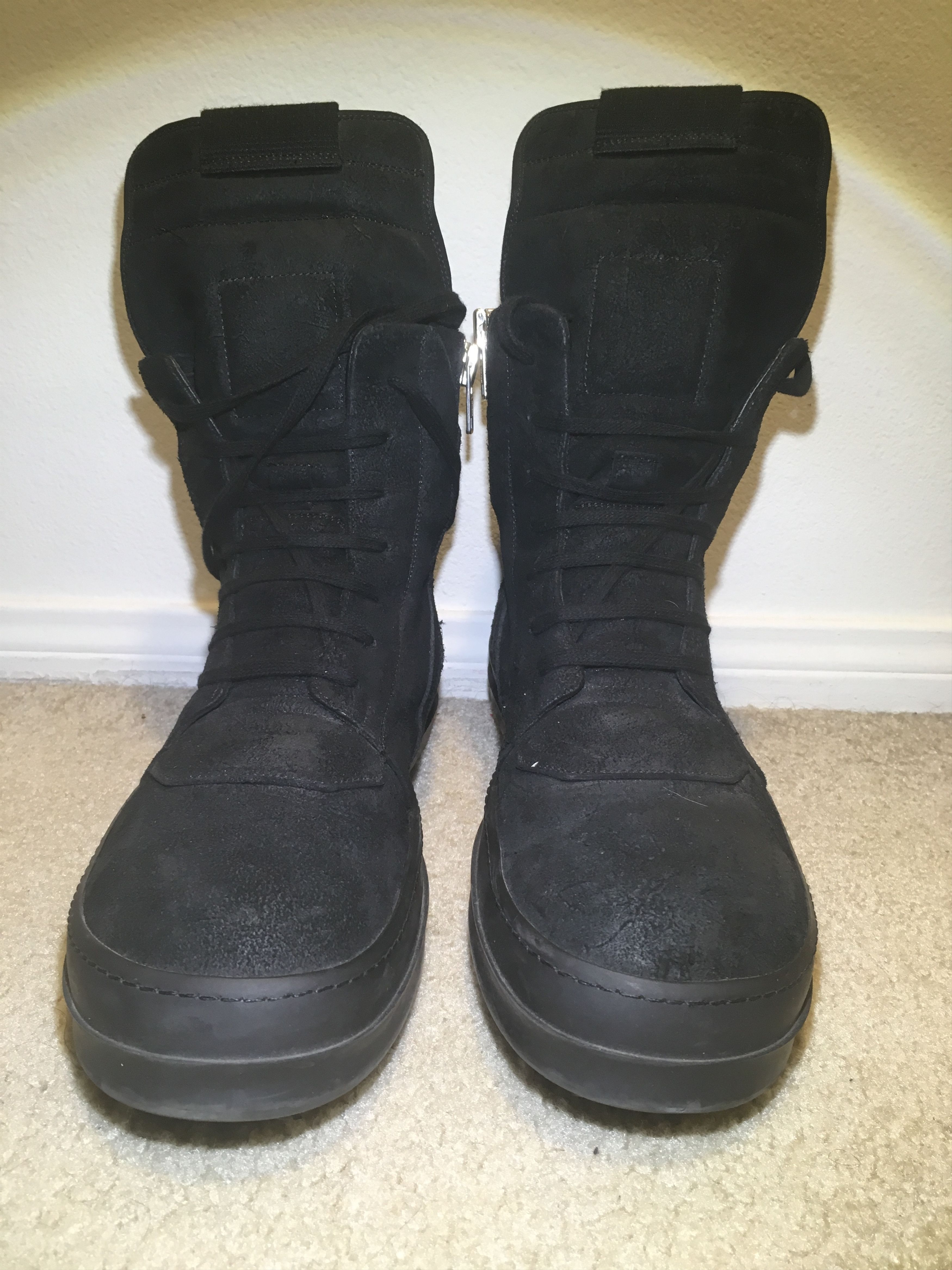 Rick Owens Black Blistered geobaskets Size US 11 / EU 44 - 2 Thumbnail