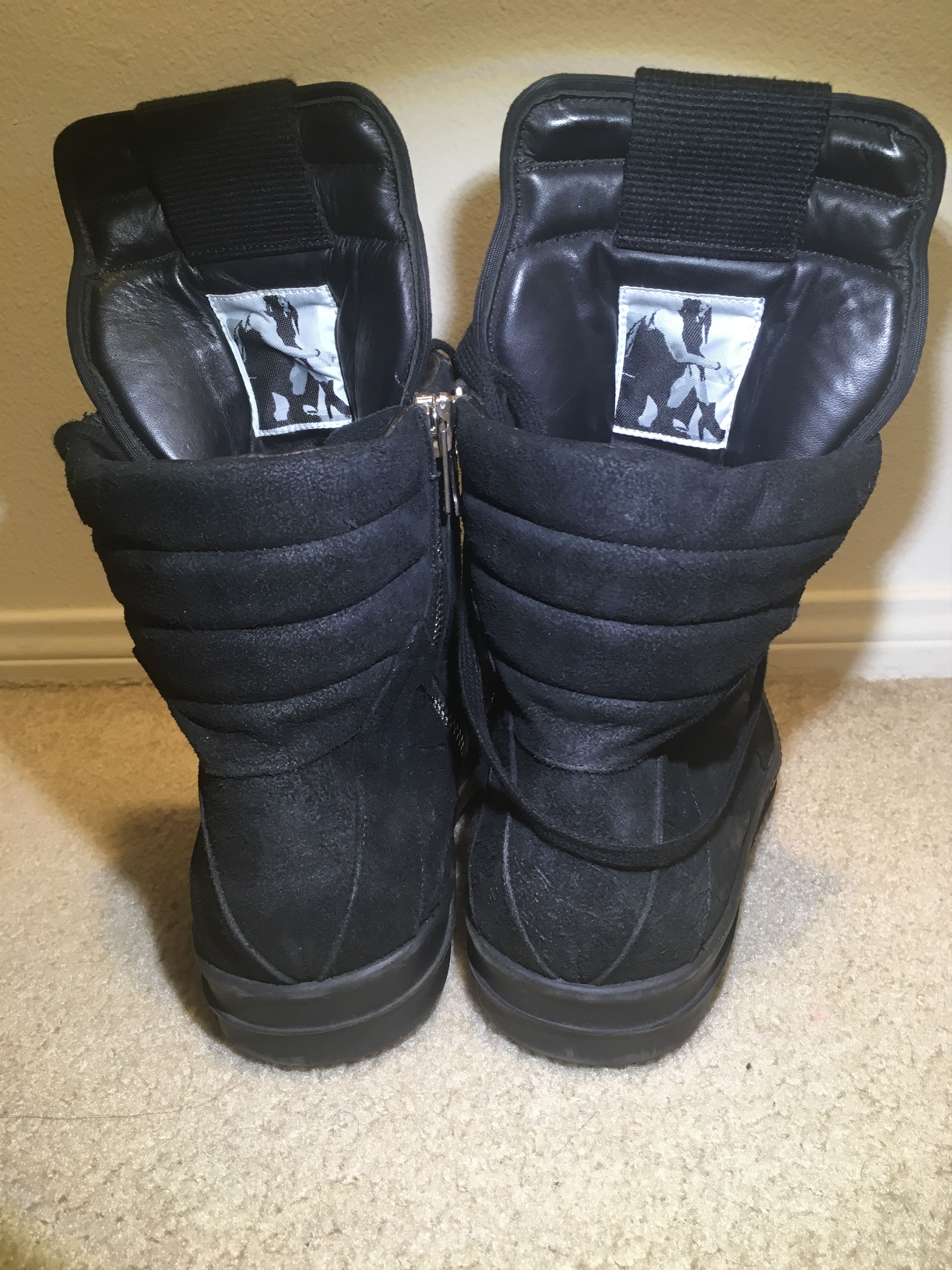 Rick Owens Black Blistered geobaskets Size US 11 / EU 44 - 4 Thumbnail