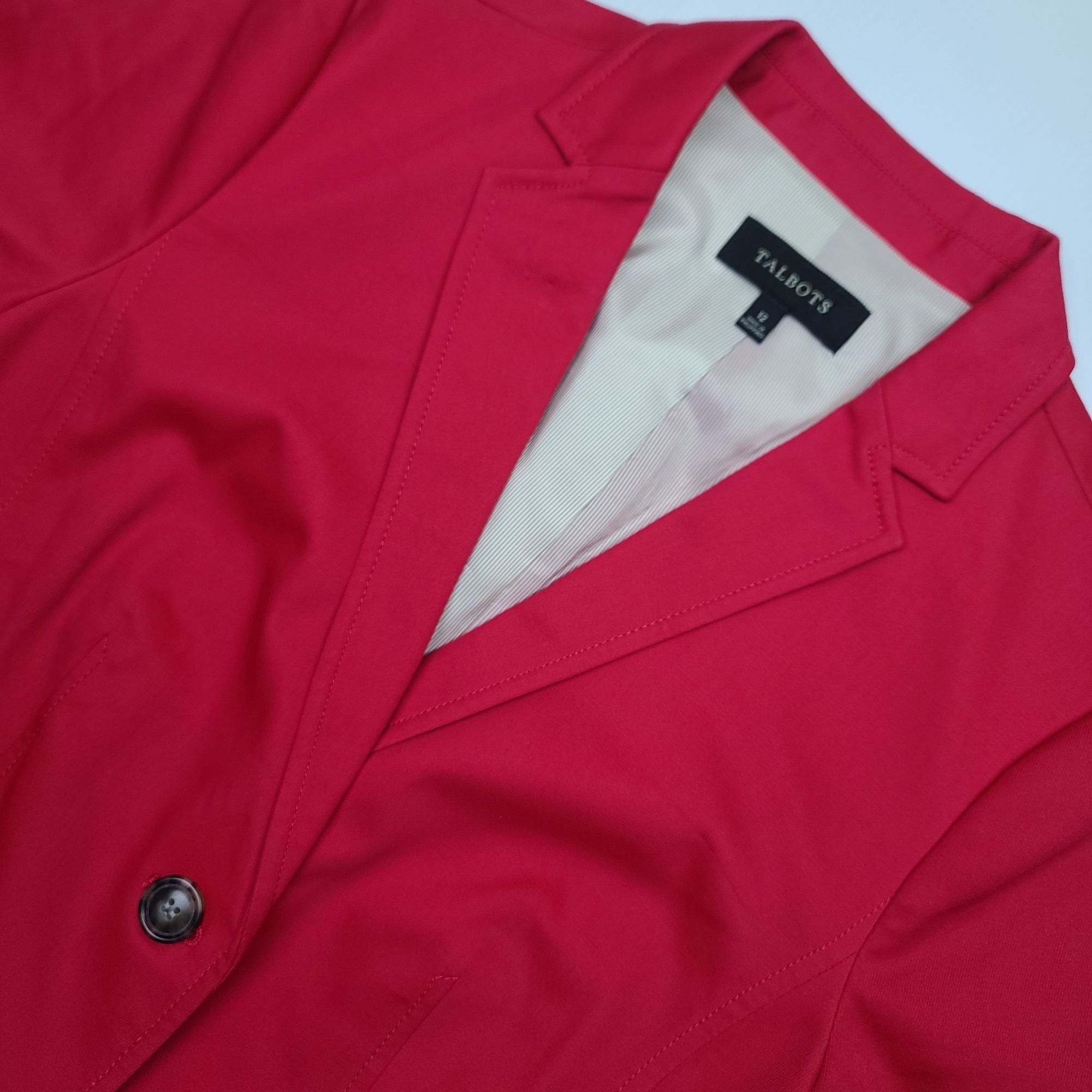 Poplin Fabric Pacelli Solid 2 Button Red Blazer BLAIR-70008 main image 1