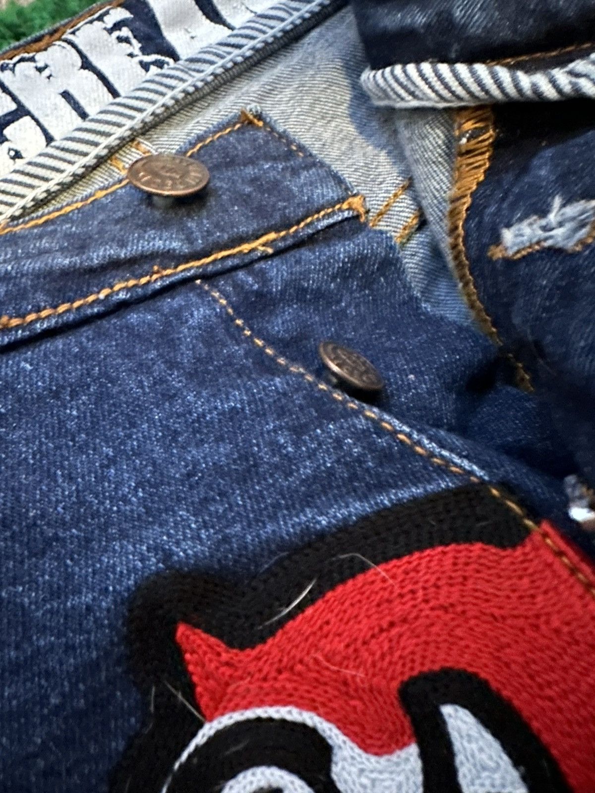 Icecream IC Running Dog Embroidered Slim Jeans Size US 34 / EU 50 - 5 Thumbnail