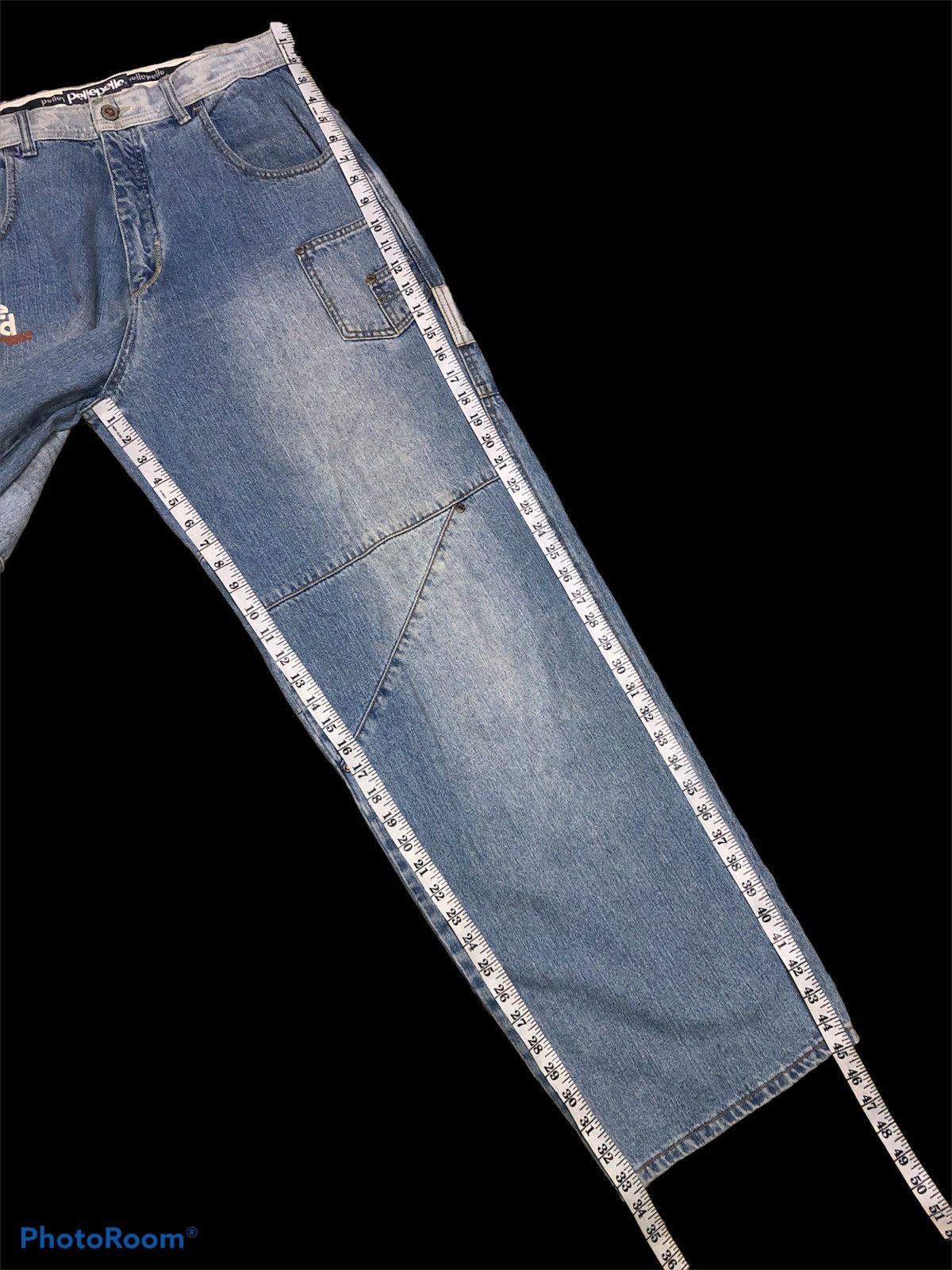 Pelle Pelle BAGGY⚡️PELLE PELLE PATCHWORK DENIM Size US 34 / EU 50 - 7 Thumbnail