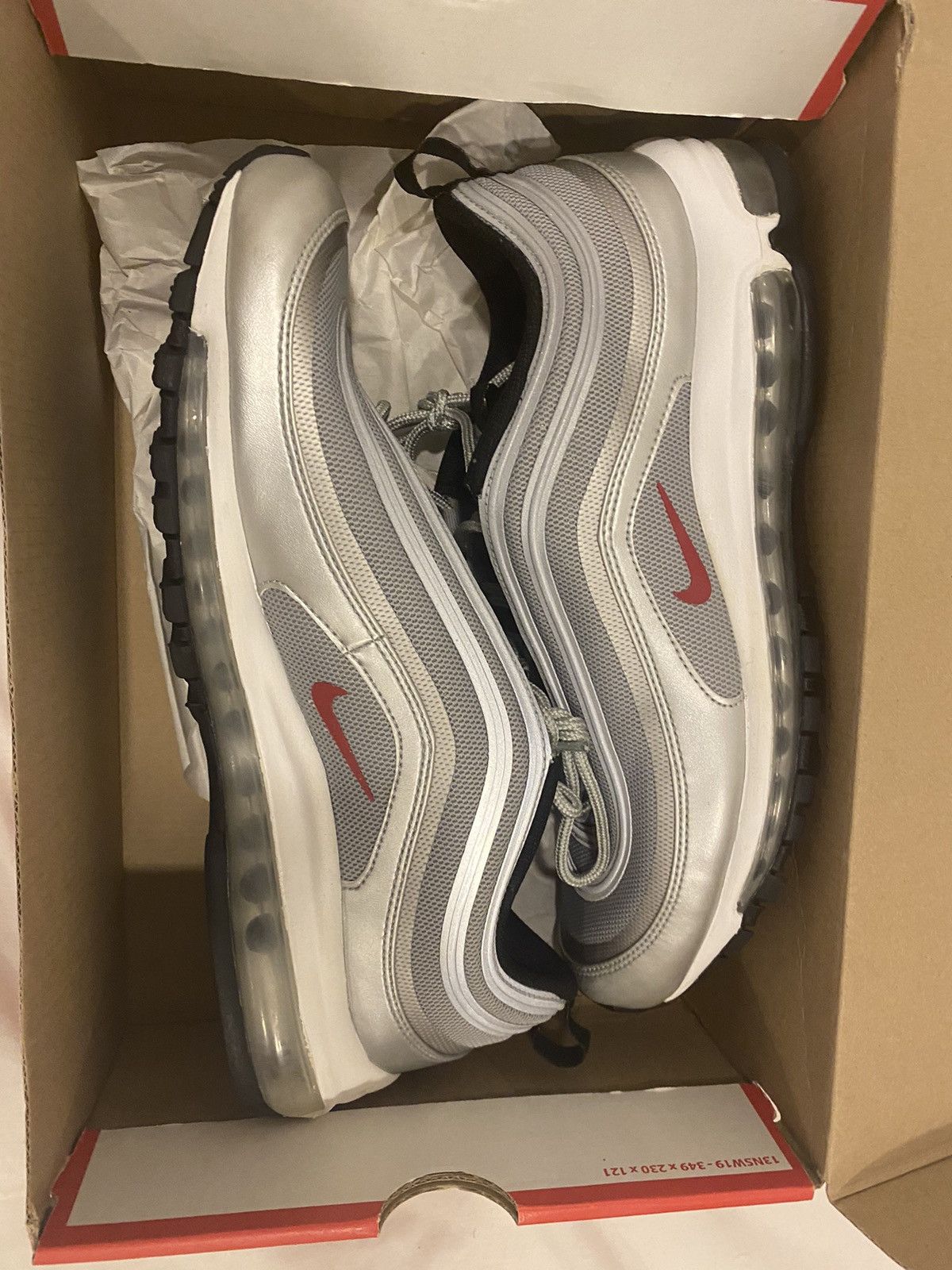 Air max 97 silver bullet grailed hotsell