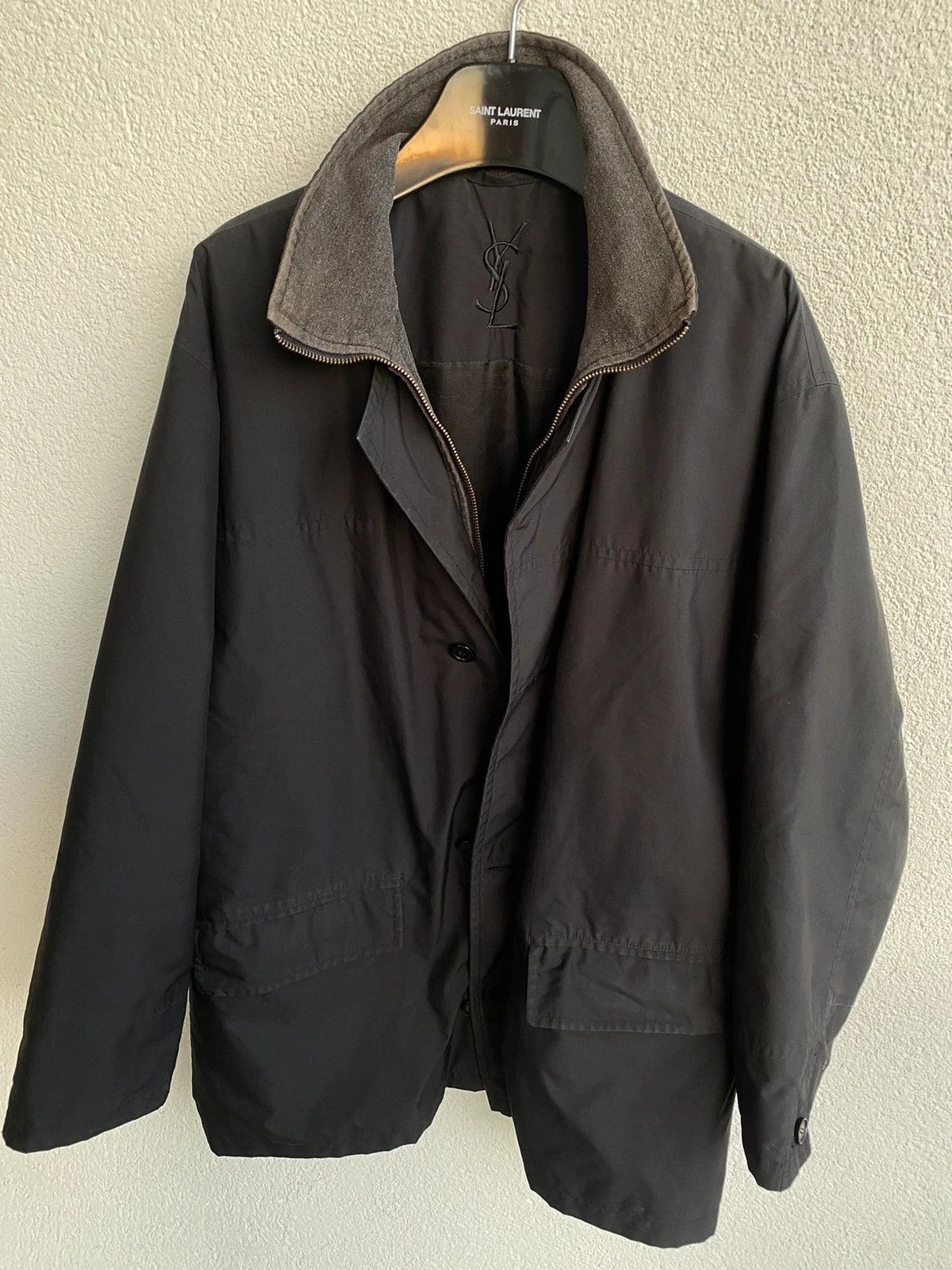 Yves Saint Laurent Warmed YSL Jacket Spring/autumn Size US XL / EU 56 / 4 - 4 Thumbnail