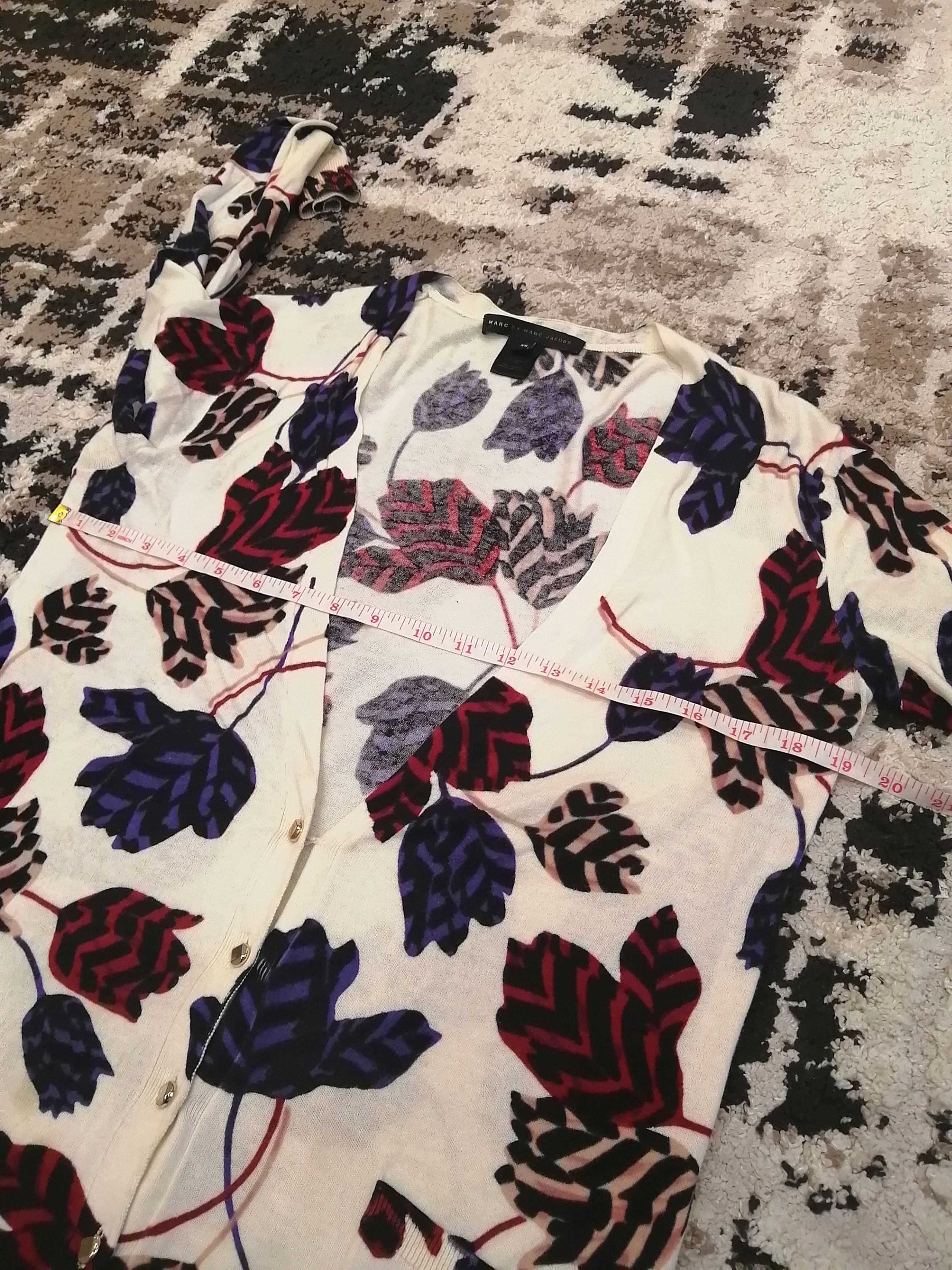 Marc by Marc Jacobs Marc by Marc Jacobs Floral Cardigan Size XS / US 0-2 / IT 36-38 - 9 Thumbnail