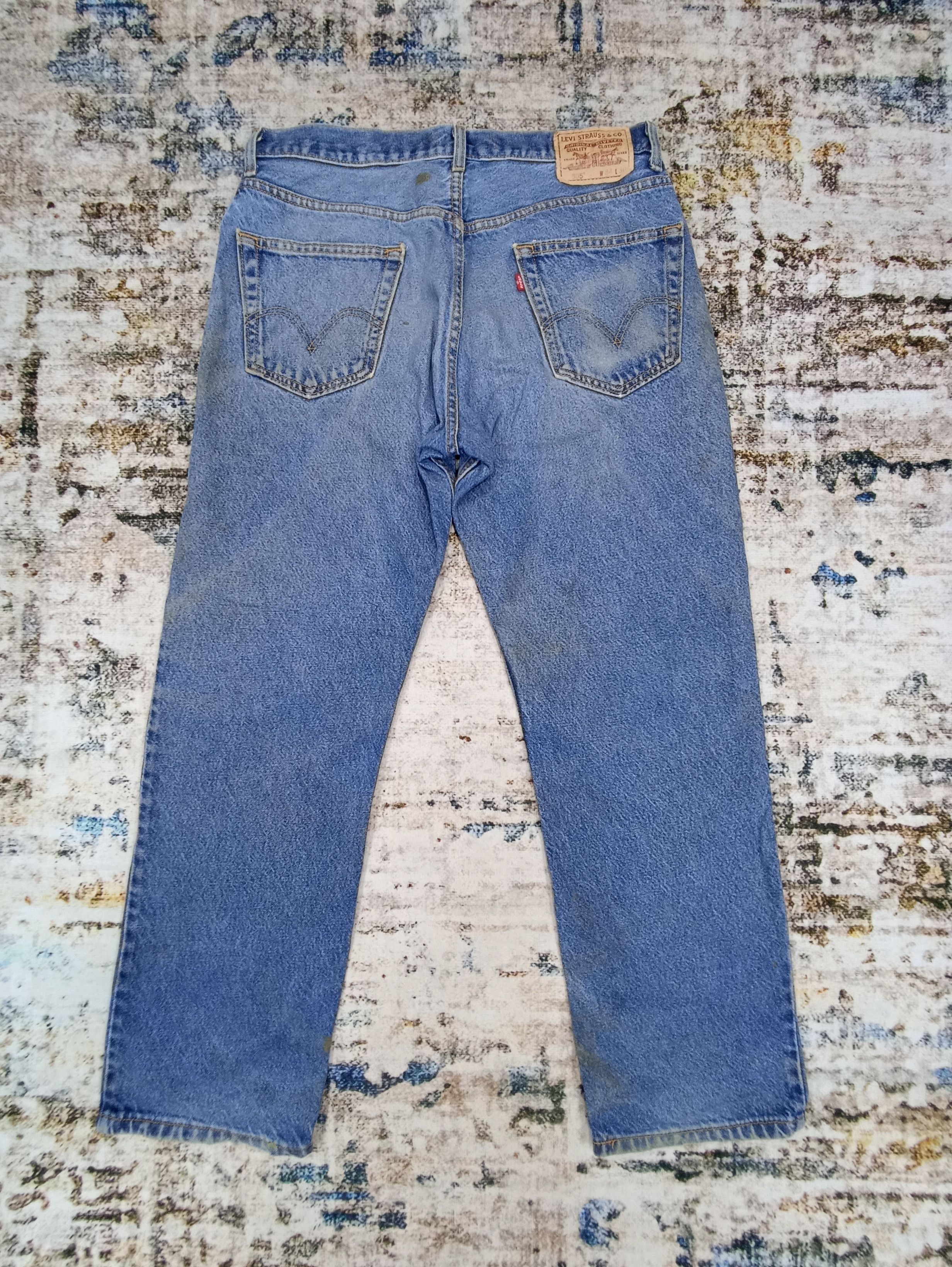 Jean × Levi's × Vintage Vintage Levi's 505 Distressed Blue Wash Jeans-J064 Size US 34 / EU 50 - 2 Thumbnail