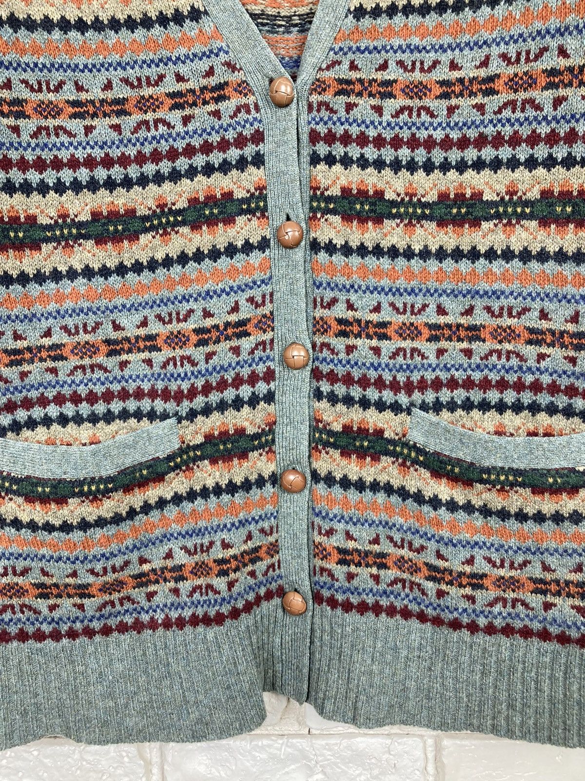 Polo Ralph Lauren Polo Ralph Lauren multi colour wool cardigan sweater Size US L / EU 52-54 / 3 - 8 Thumbnail