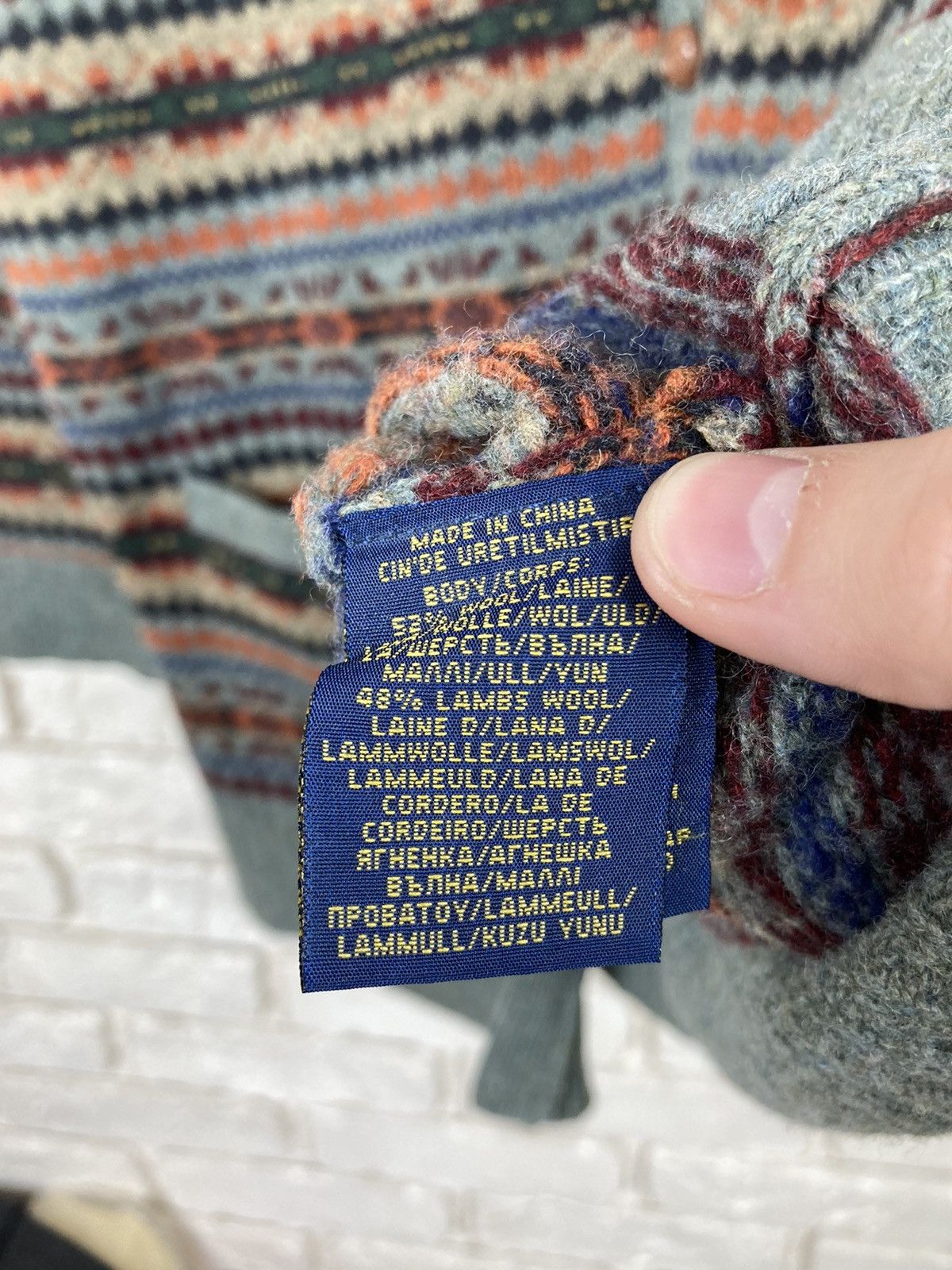 Polo Ralph Lauren Polo Ralph Lauren multi colour wool cardigan sweater Size US L / EU 52-54 / 3 - 12 Thumbnail