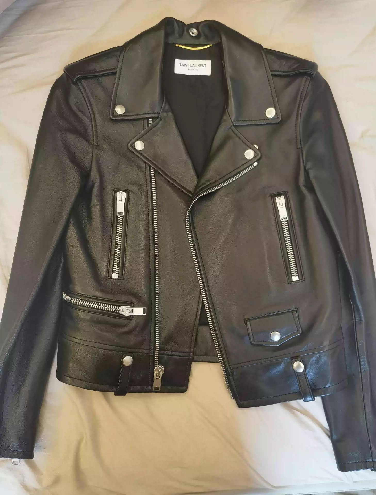 Saint Laurent Paris Saint Laurent L01 leather jacket | Grailed