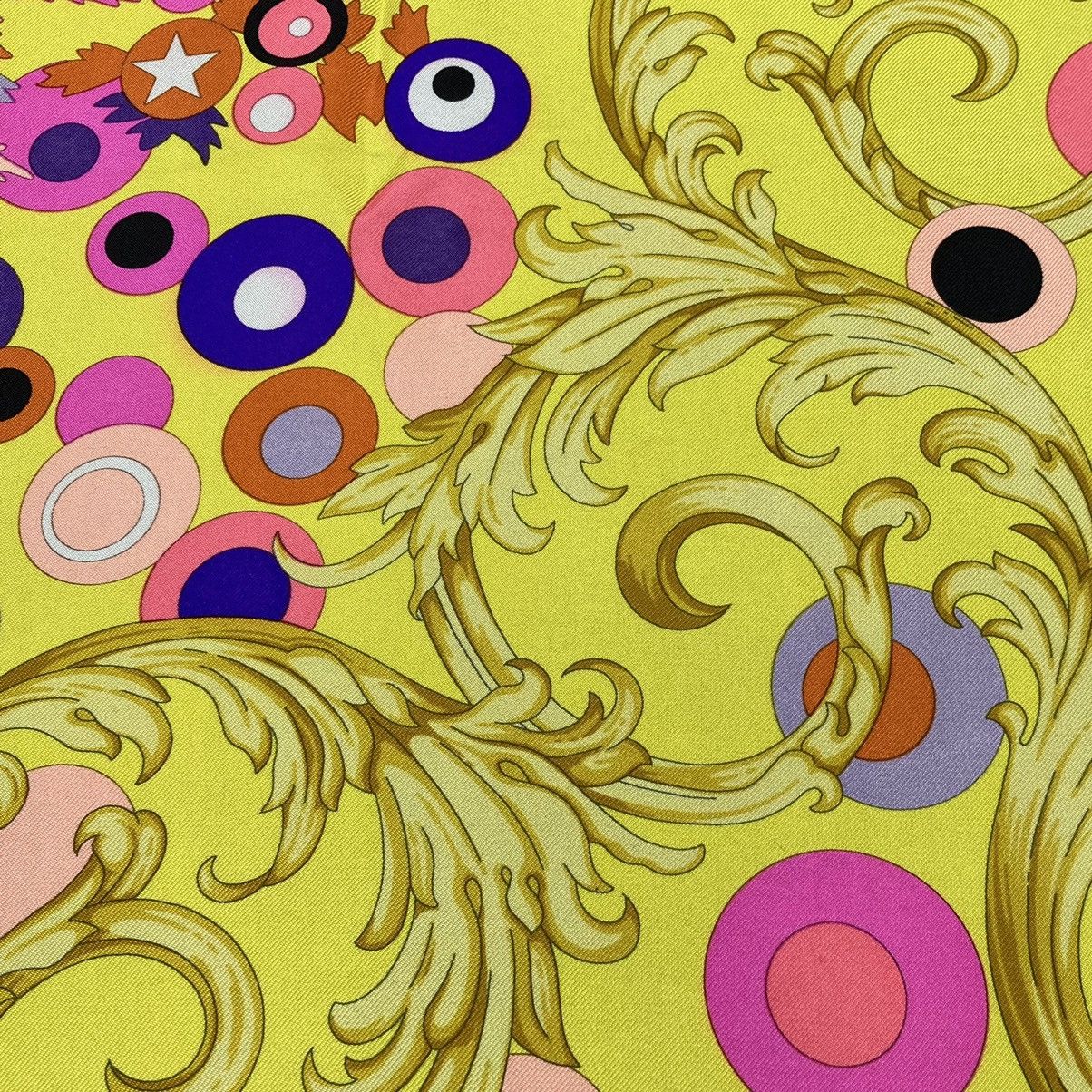 Versace Versace yellow stars floral silk scarf Size ONE SIZE - 11 Thumbnail