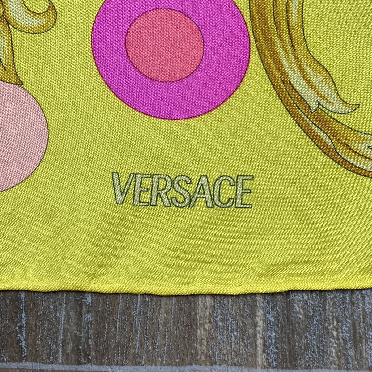 Versace Versace yellow stars floral silk scarf Size ONE SIZE - 12 Thumbnail