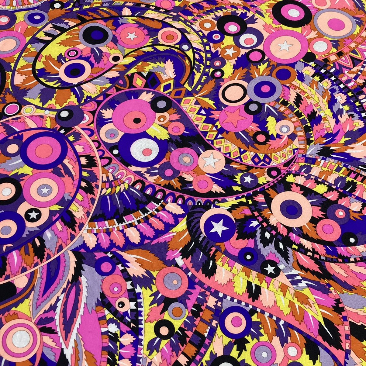 Versace Versace yellow stars floral silk scarf Size ONE SIZE - 7 Thumbnail
