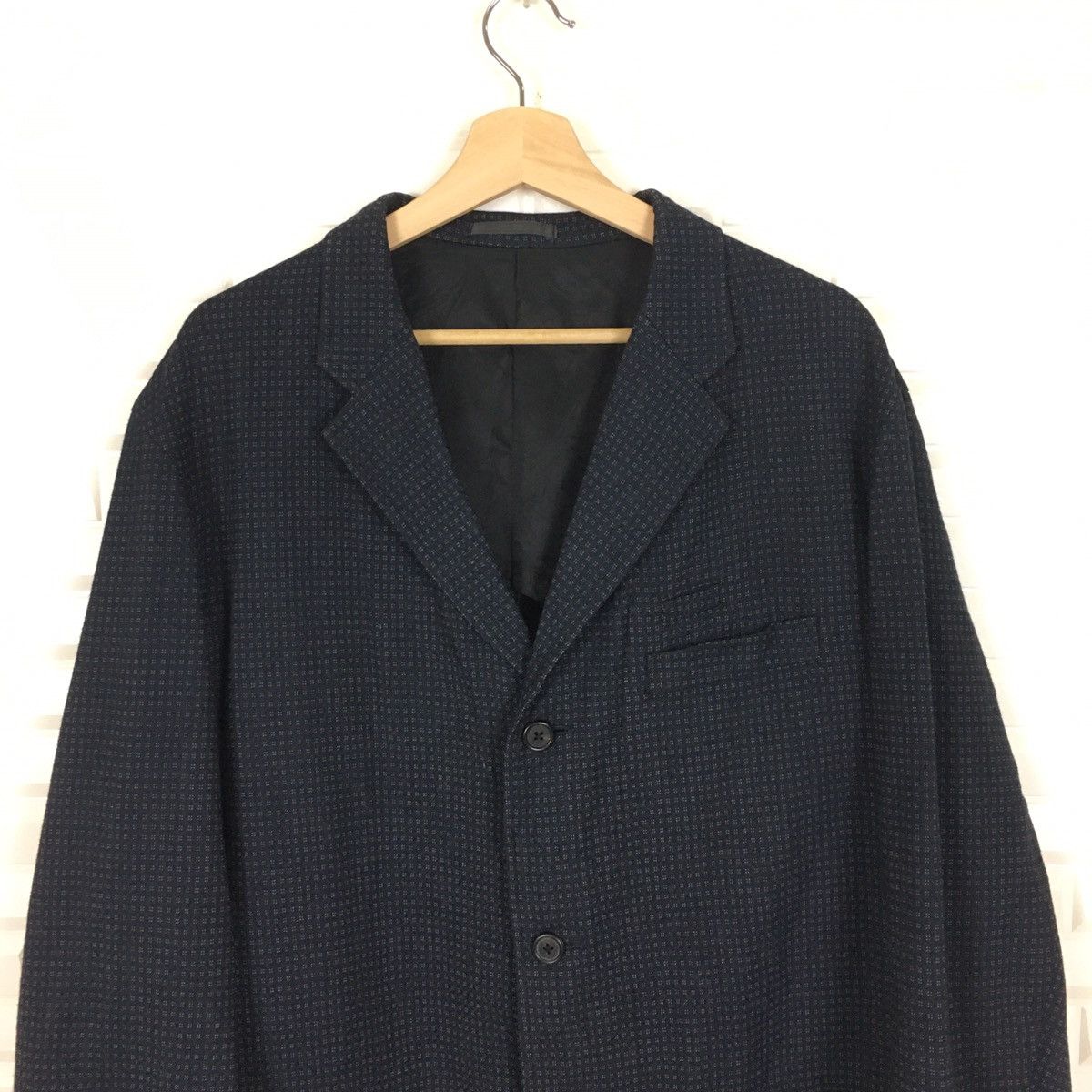 Y's × Yohji Yamamoto Y’s By Yohji Yamamoto Wool Rayon Plaid Coat Size US M / EU 48-50 / 2 - 4 Thumbnail