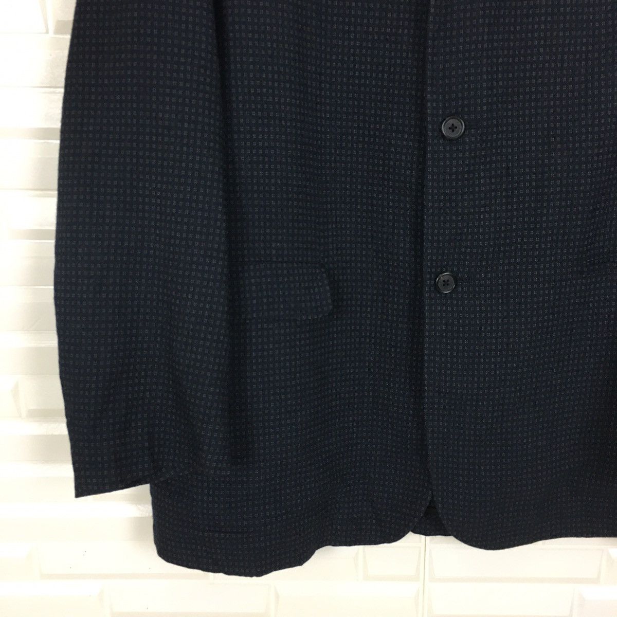 Y's × Yohji Yamamoto Y’s By Yohji Yamamoto Wool Rayon Plaid Coat Size US M / EU 48-50 / 2 - 2 Thumbnail