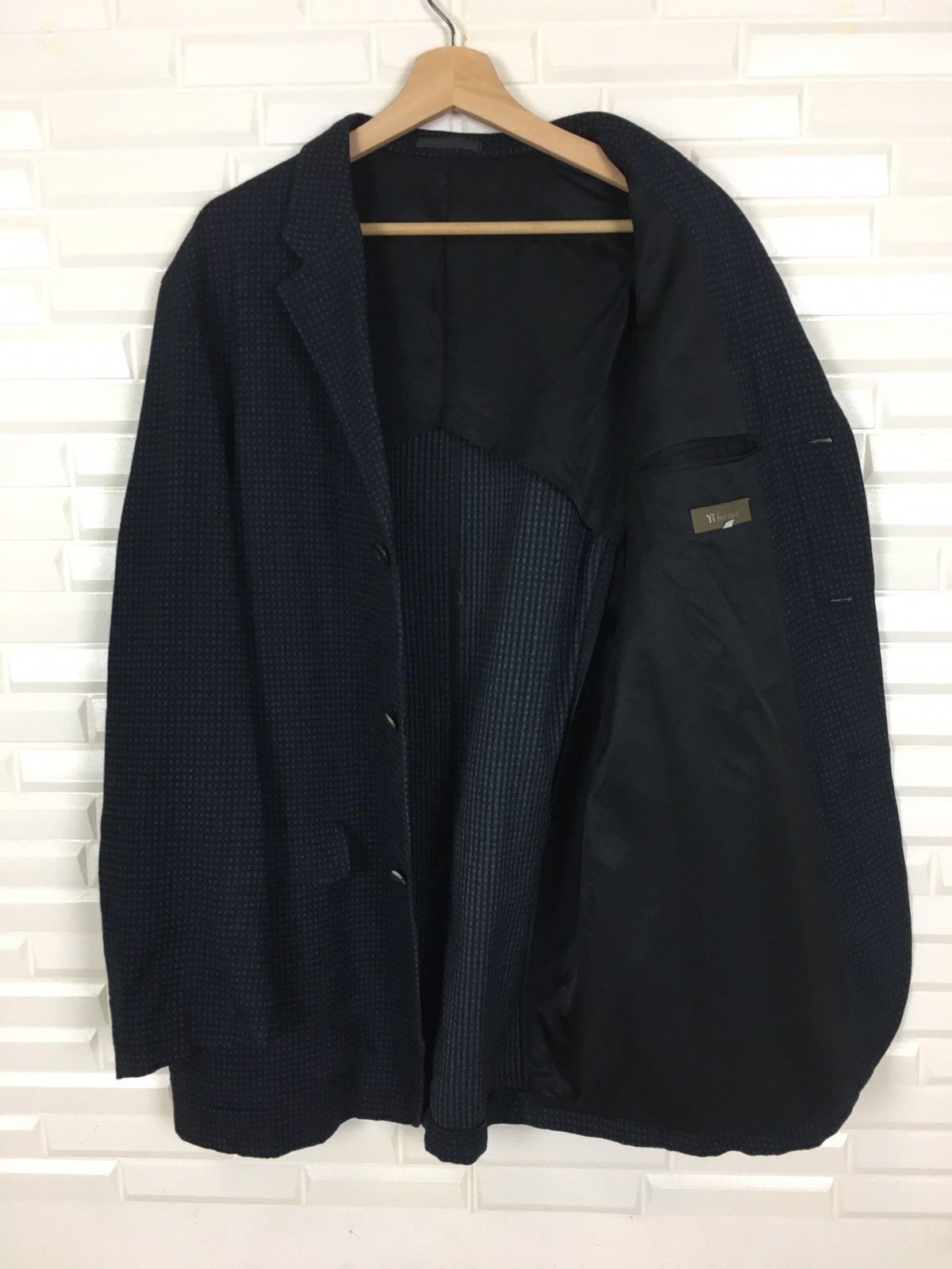 Y's × Yohji Yamamoto Y’s By Yohji Yamamoto Wool Rayon Plaid Coat Size US M / EU 48-50 / 2 - 6 Thumbnail
