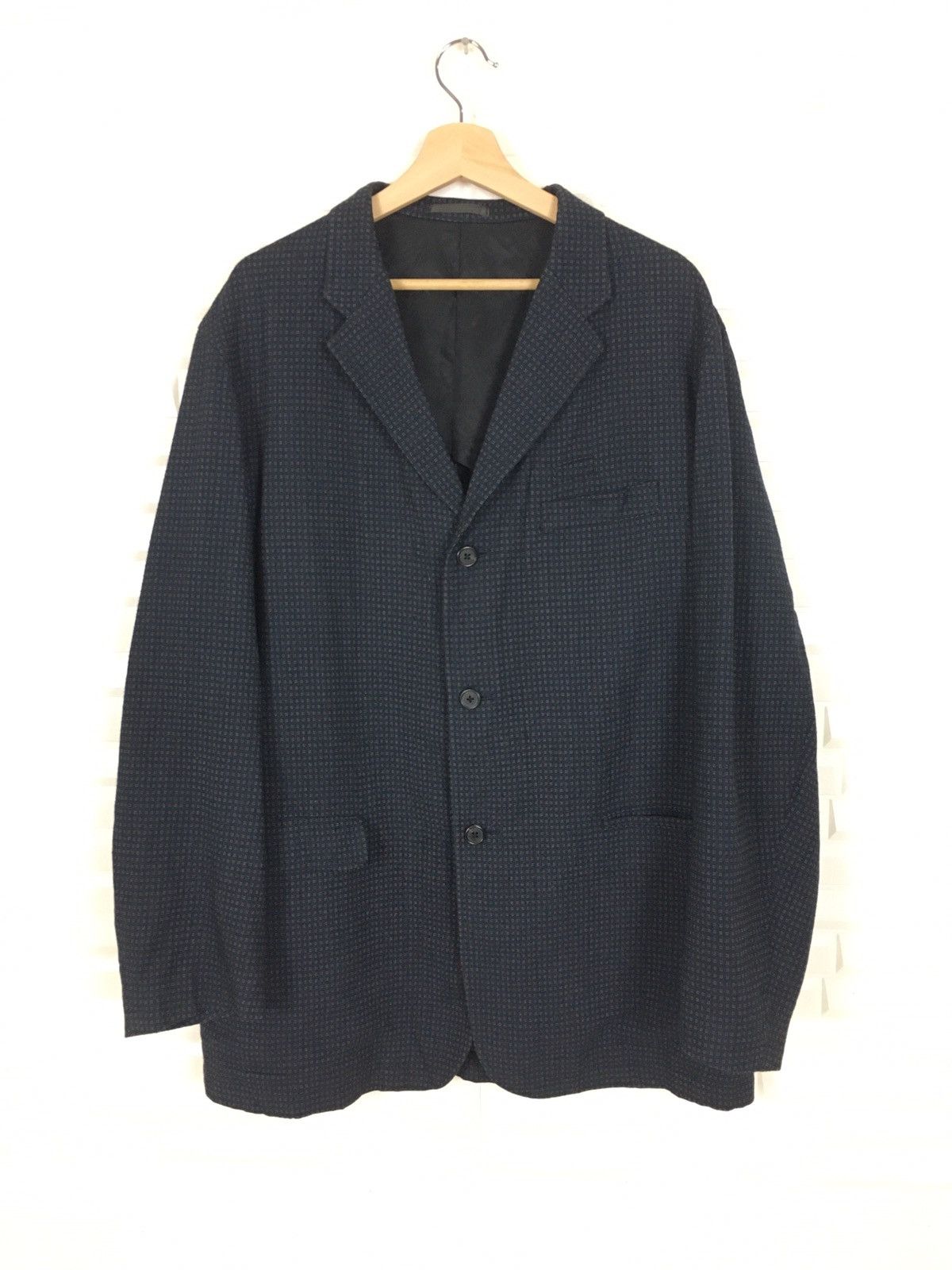 Y's × Yohji Yamamoto Y’s By Yohji Yamamoto Wool Rayon Plaid Coat Size US M / EU 48-50 / 2 - 1 Thumbnail