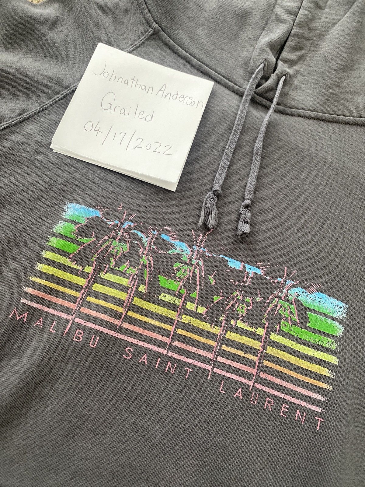 Saint Laurent Paris Saint Laurent Malibu Hoodie Size US L / EU 52-54 / 3 - 3 Thumbnail