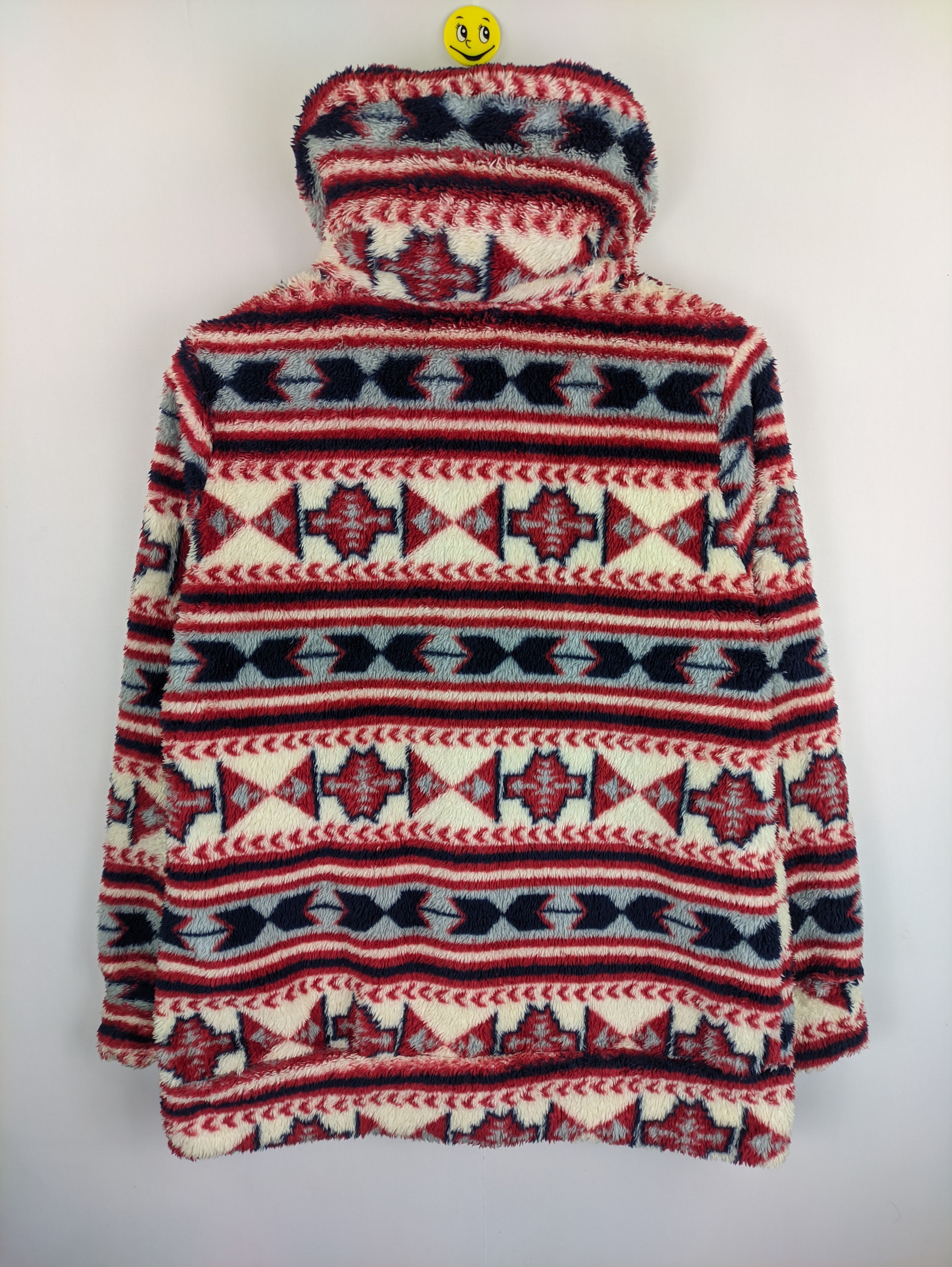 Japanese Brand Steals🔥Fleece Jacket Hooded Navajo Patterned Size US M / EU 48-50 / 2 - 2 Thumbnail