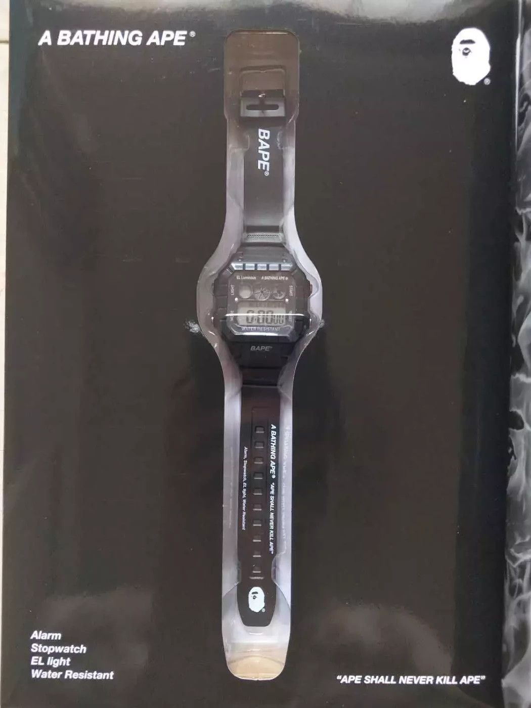 🔥 DS BAPE WATCH Digital Bapex A Bathing Ape g-shock swatch